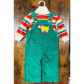 Vintage Carter's Overalls with Krazy Kritter sweater size 18 months Made in USA