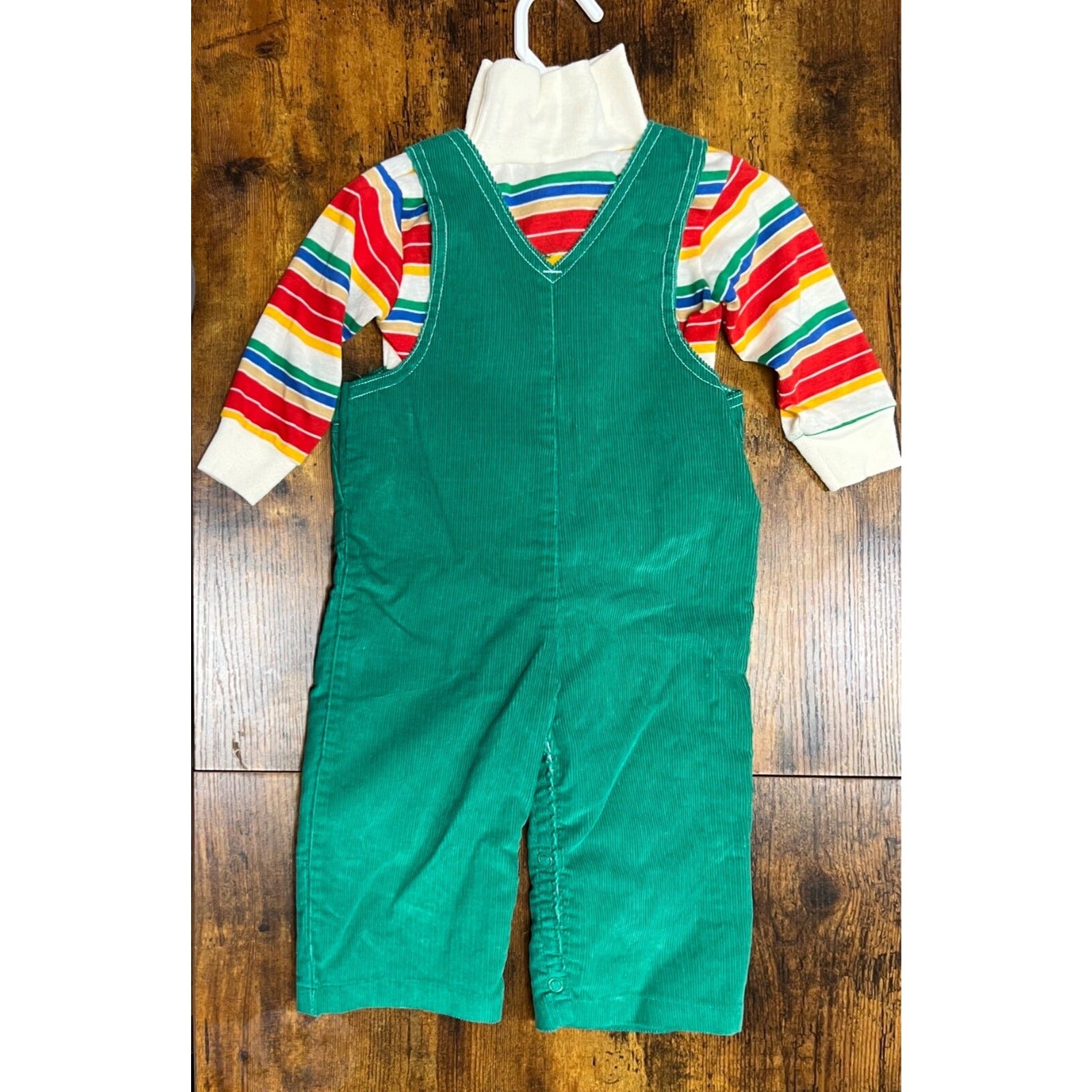 Vintage Carter's Overalls with Krazy Kritter sweater size 18 months Made in USA