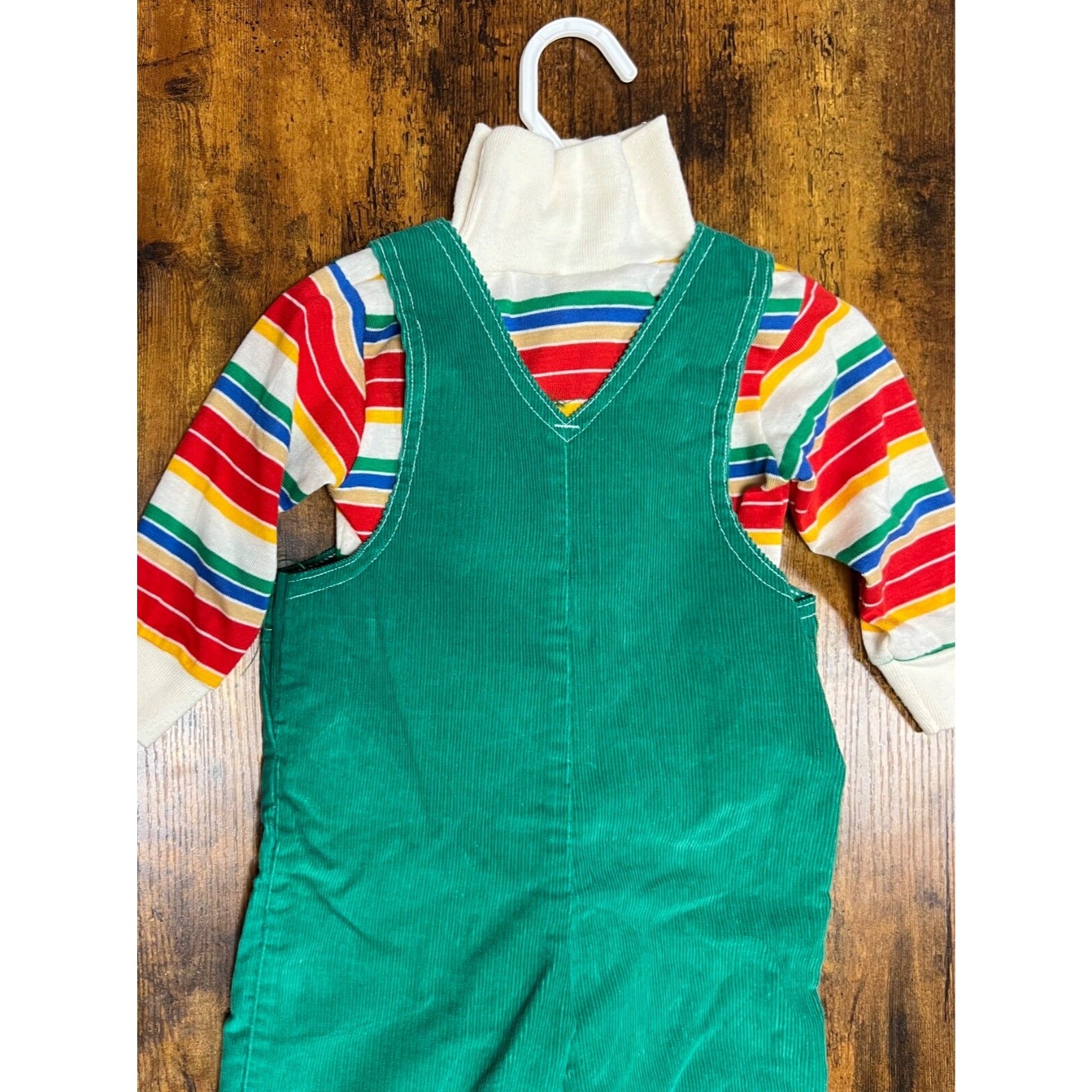 Vintage Carter's Overalls with Krazy Kritter sweater size 18 months Made in USA
