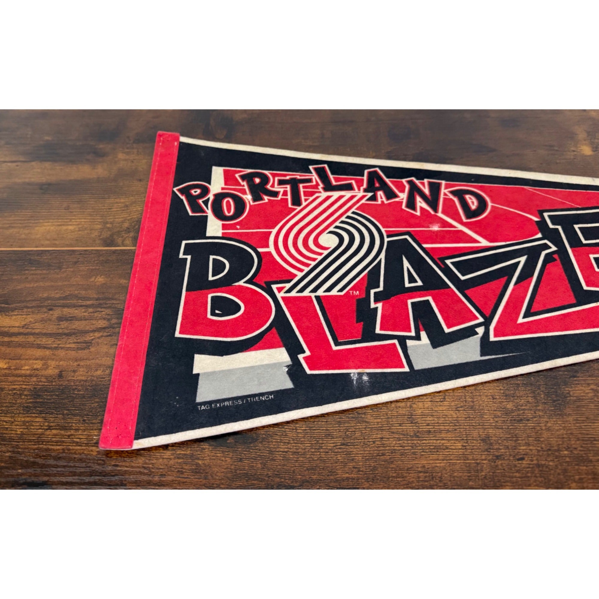 Portland Trail Blazers 1995 NBA Licensed Felt Pennant By Tag Express