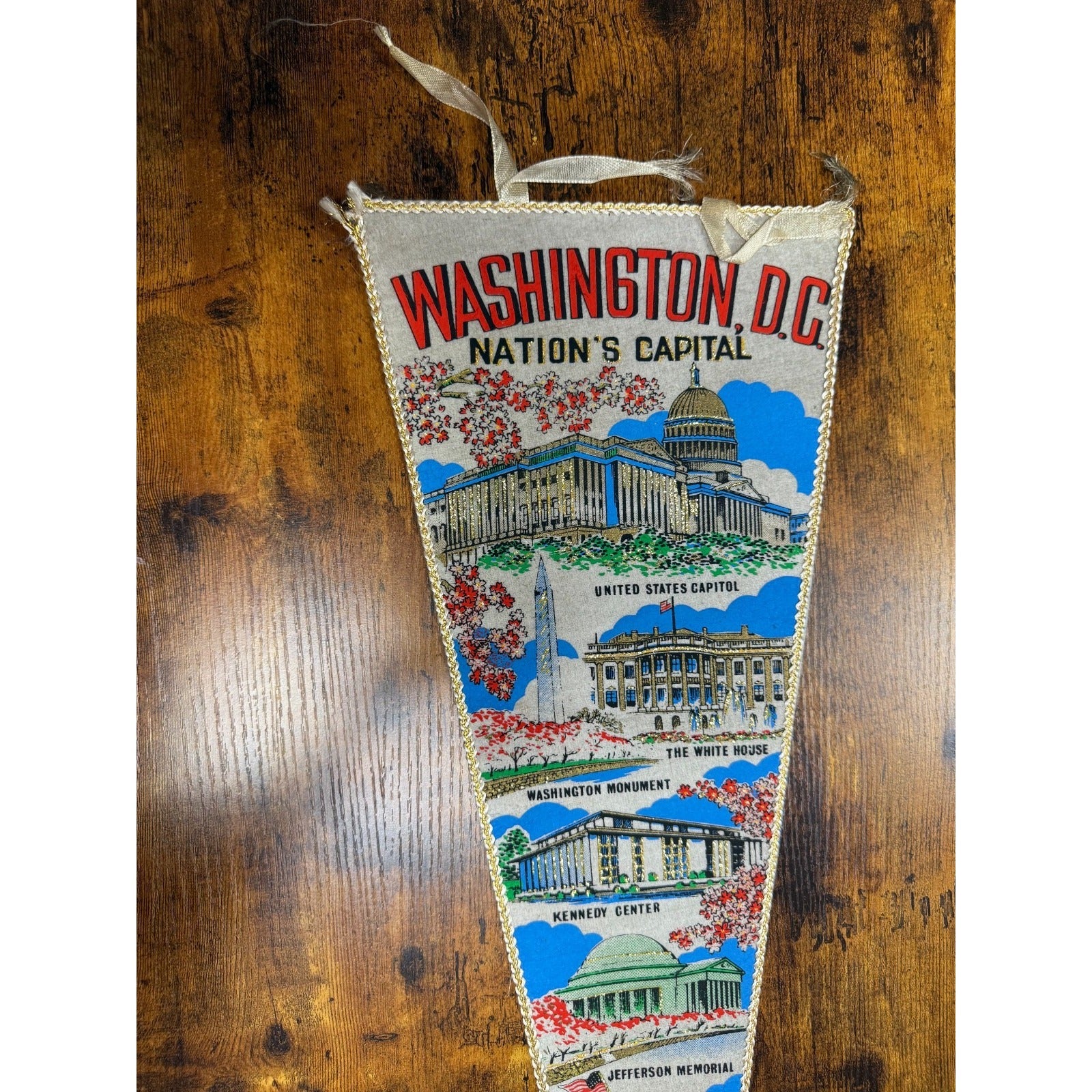 Vintage Washington, D.C. pennant Made in Japan