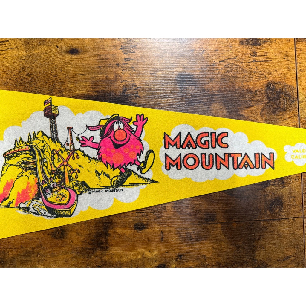 Vintage Magic Mountain Valencia, California pennant