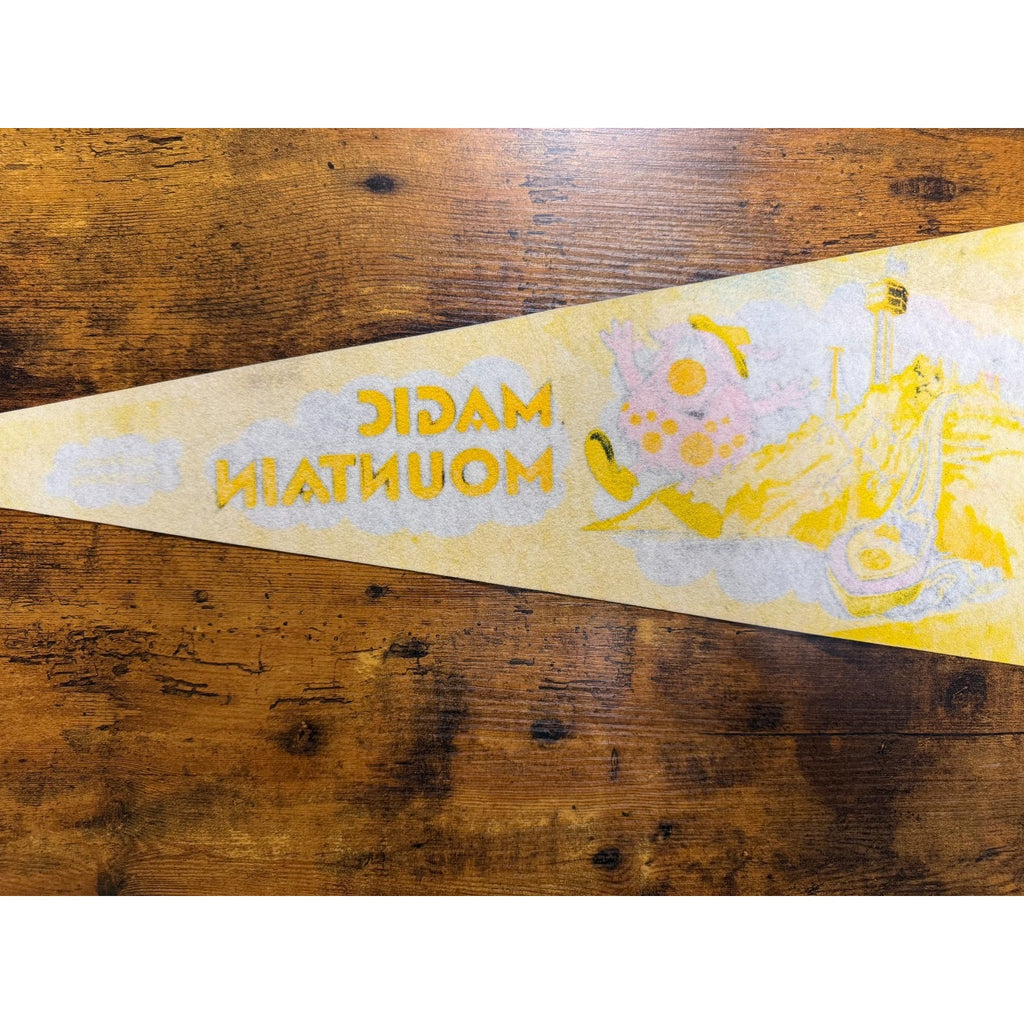 Vintage Magic Mountain Valencia, California pennant