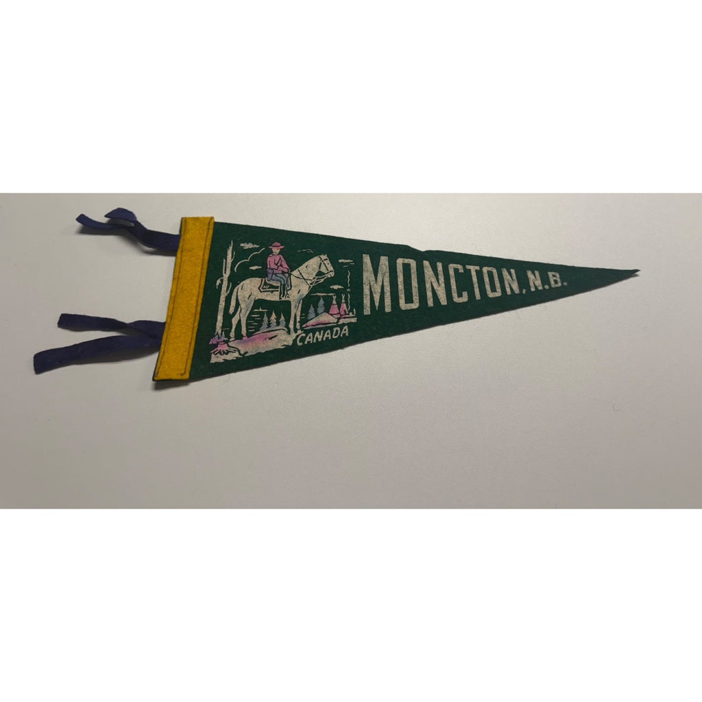 Vintage Moncton N.B. Canada pennant