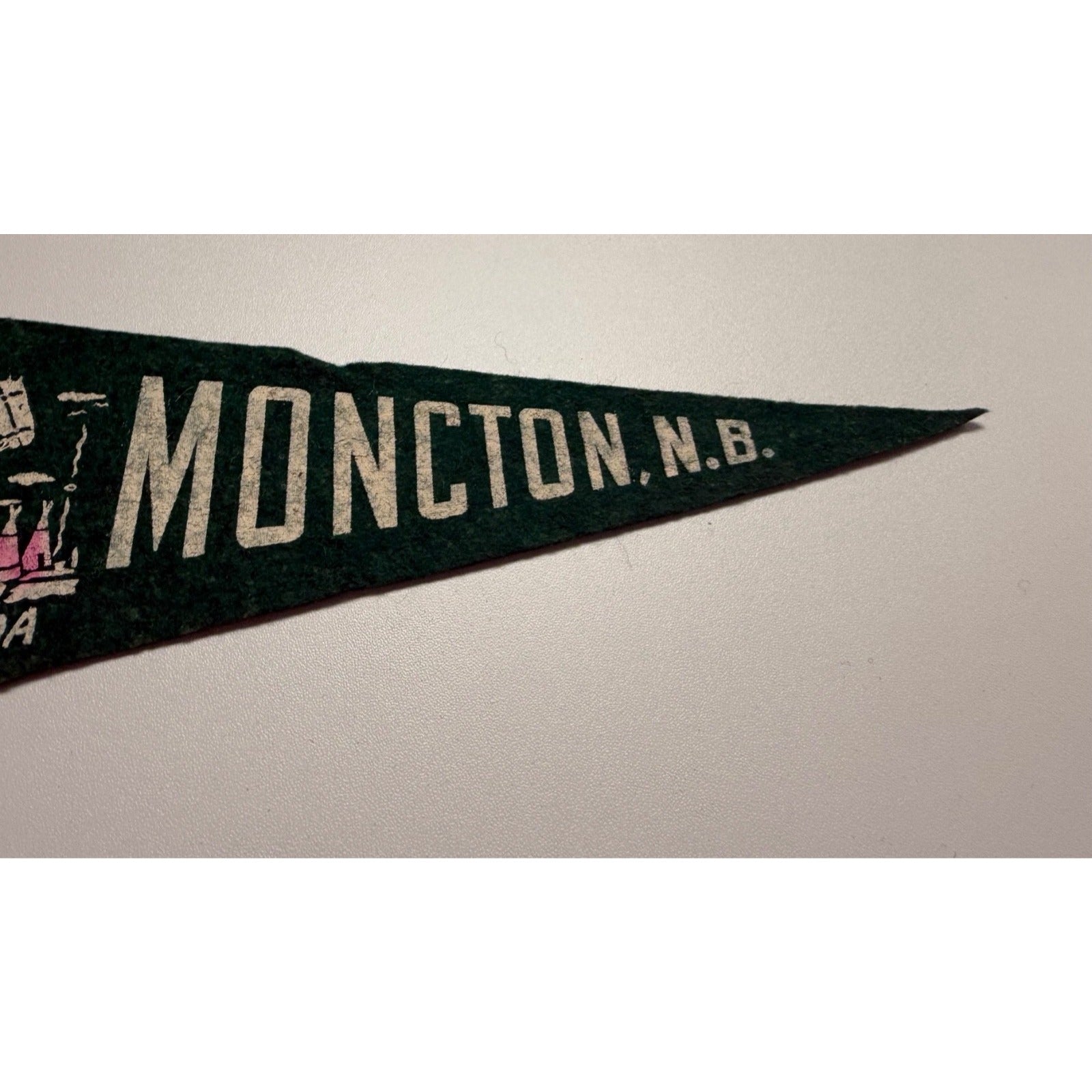 Vintage Moncton N.B. Canada pennant