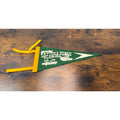 Vintage Daytona Beach Florida Souvenir Felt Pennant With Surfer & Race Car
