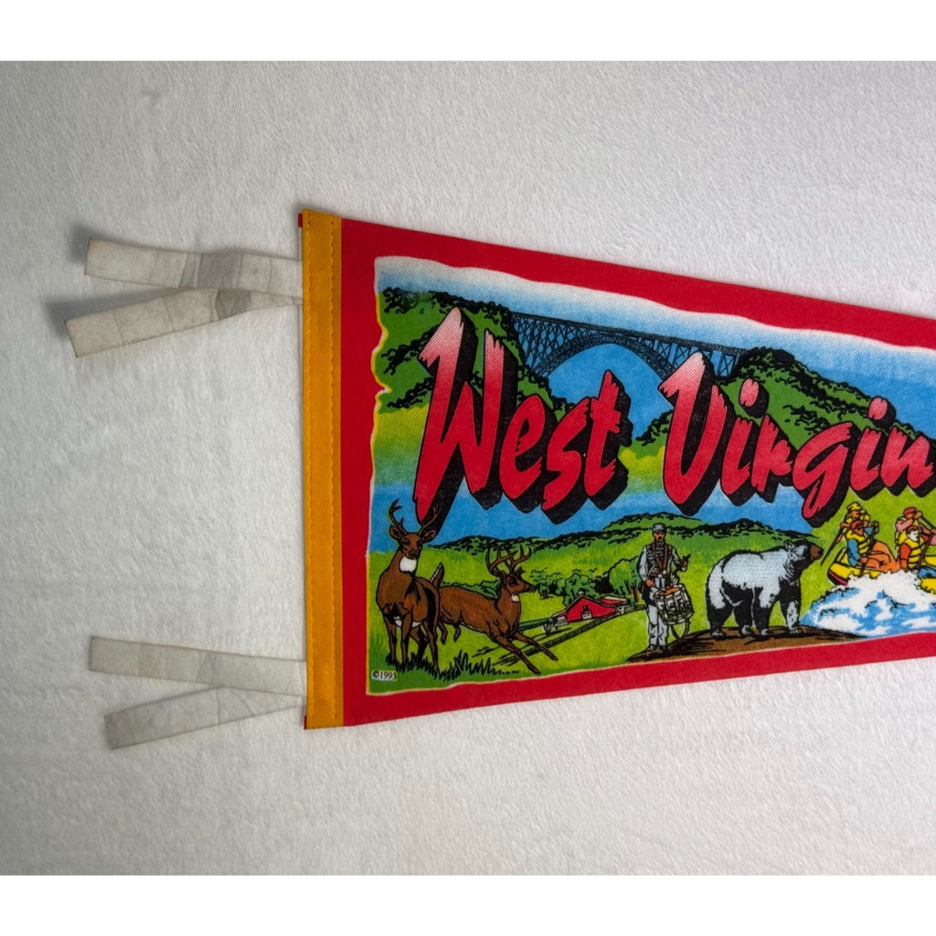 Vintage West Virginia State pennant