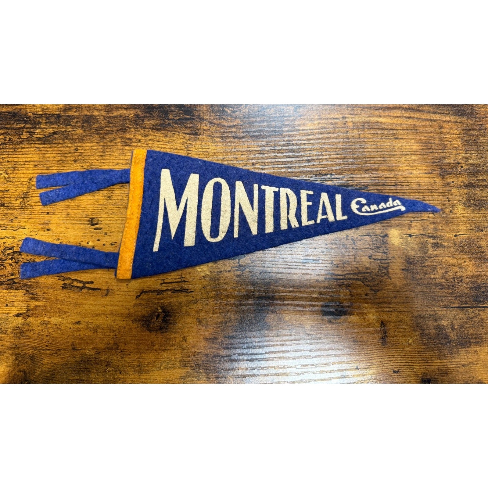 Vintage Montreal Canada mini pennant