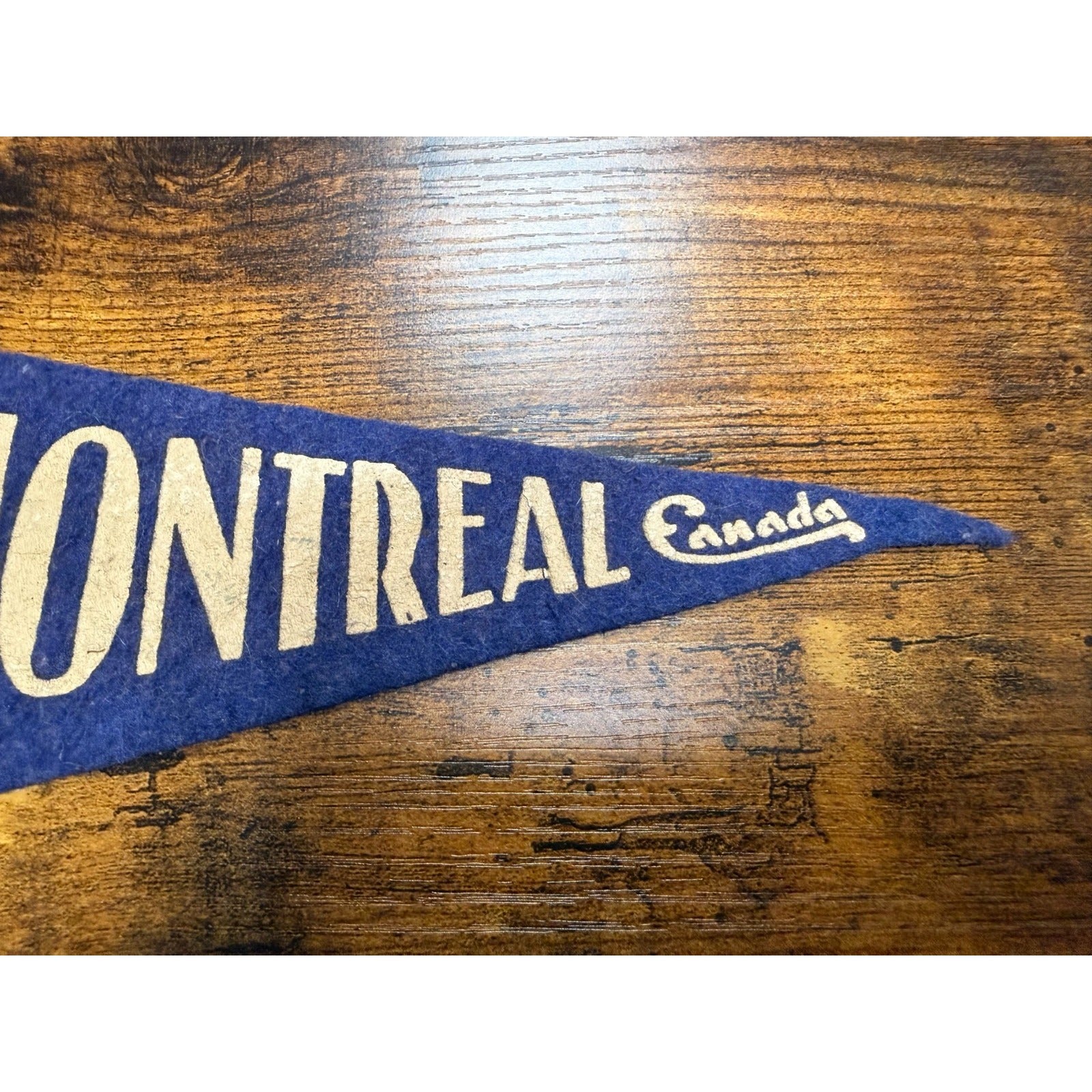 Vintage Montreal Canada mini pennant