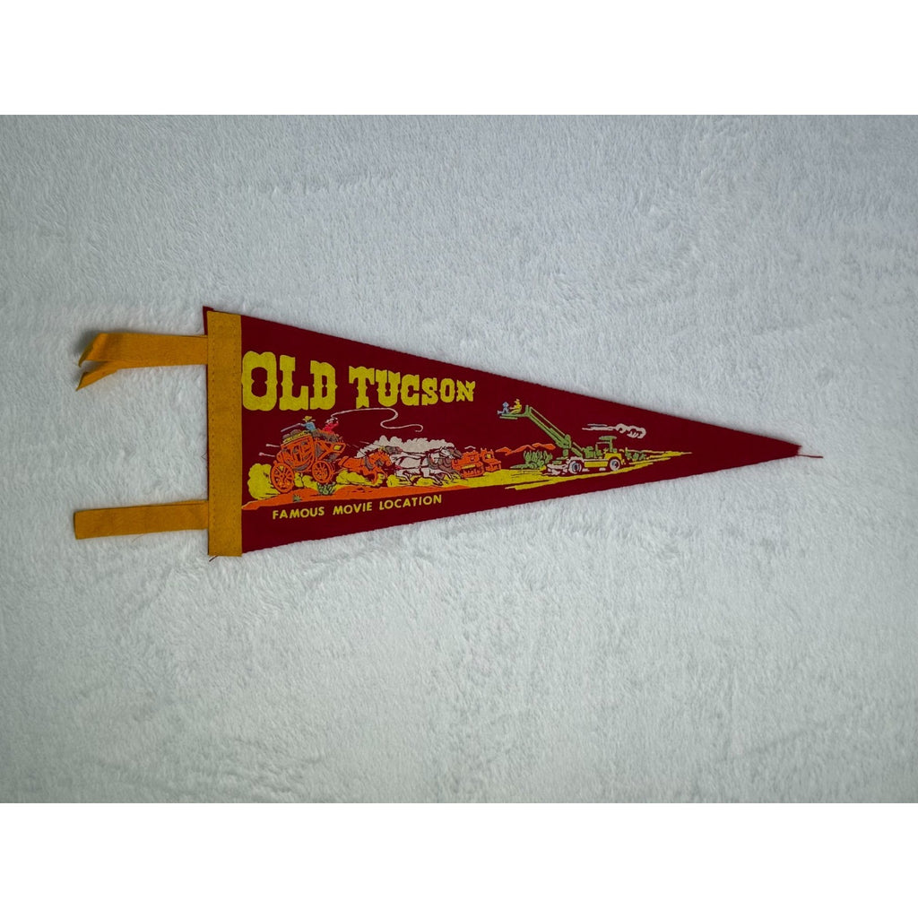 Vintage Old Tucson Famous Movie Location pennant