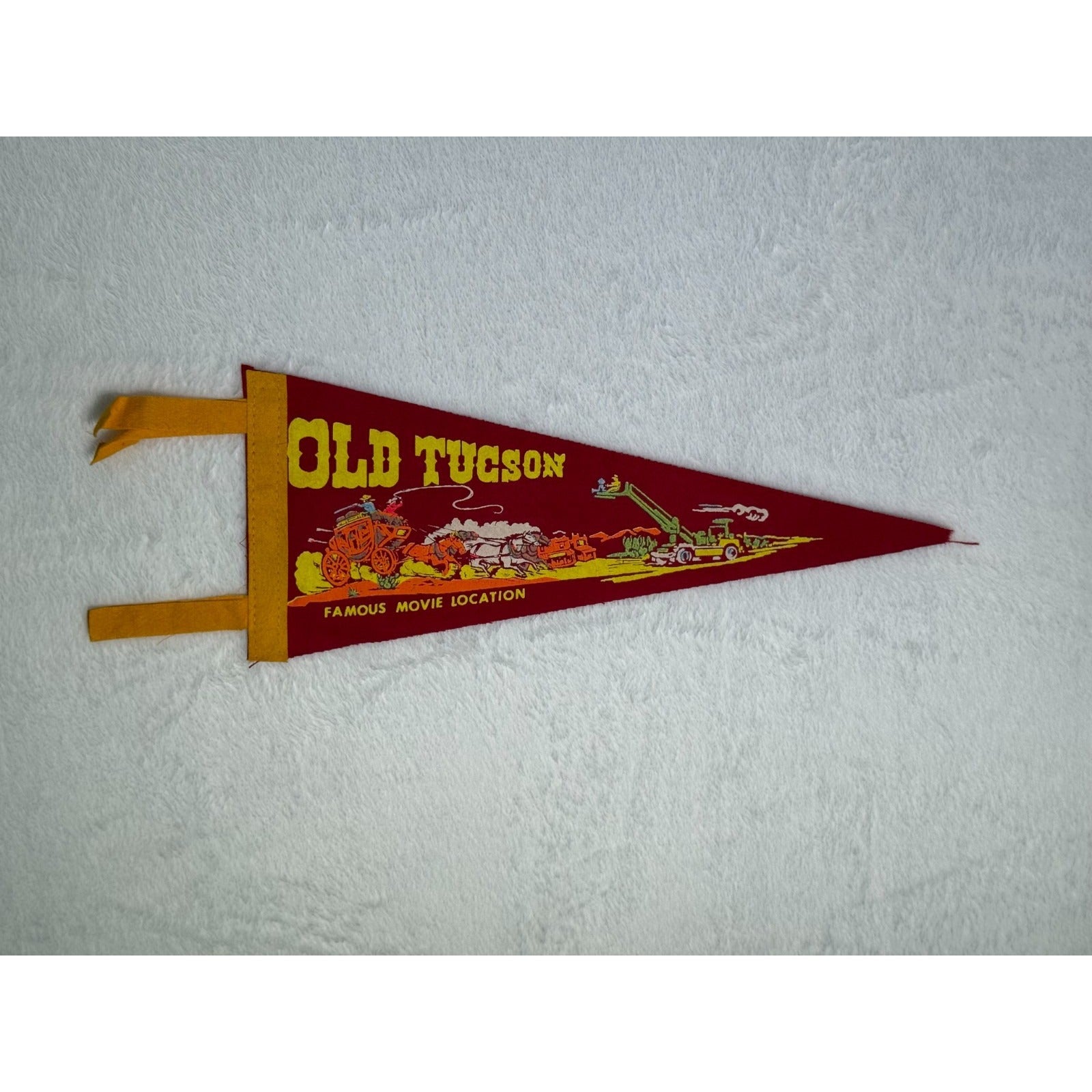 Vintage Old Tucson Famous Movie Location pennant