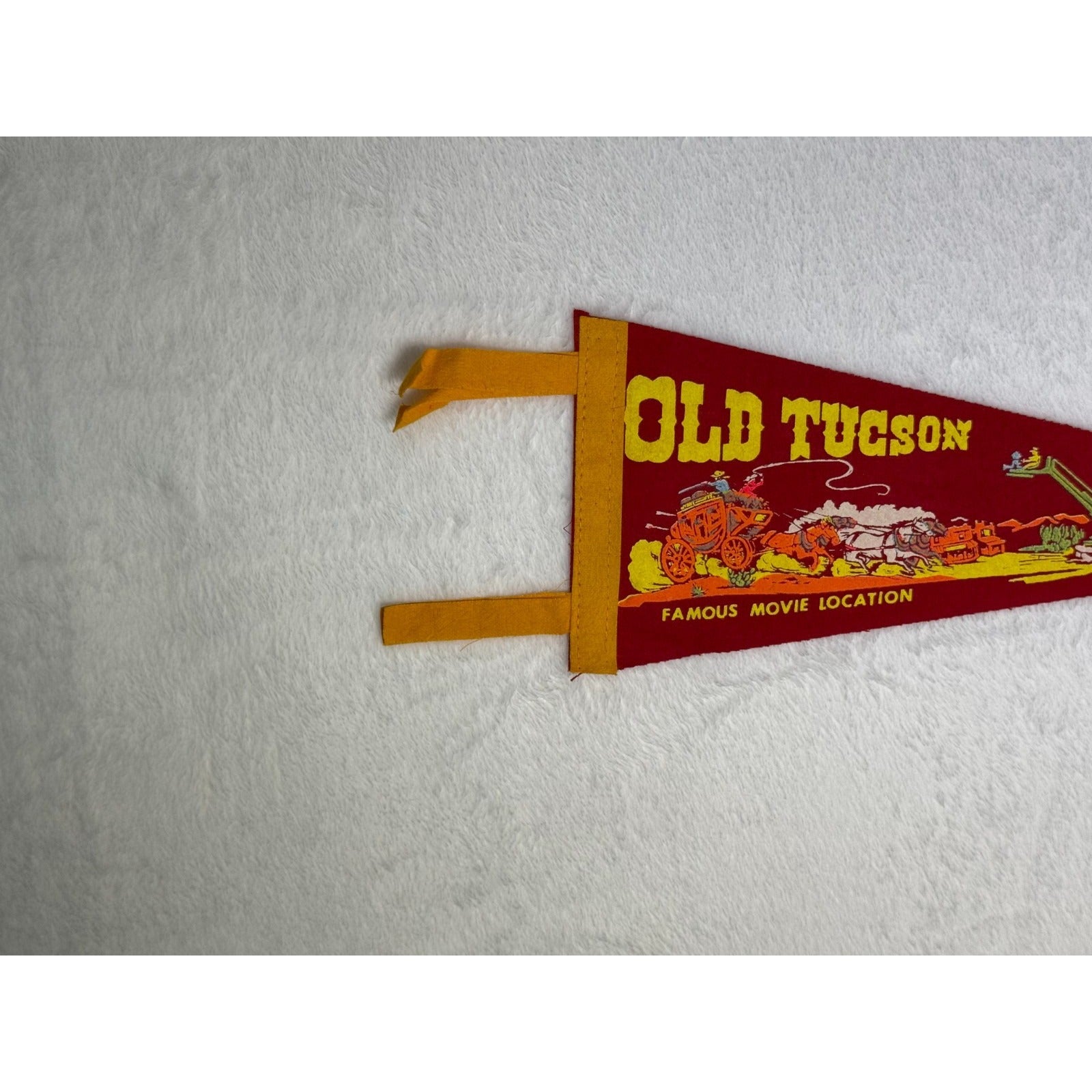 Vintage Old Tucson Famous Movie Location pennant