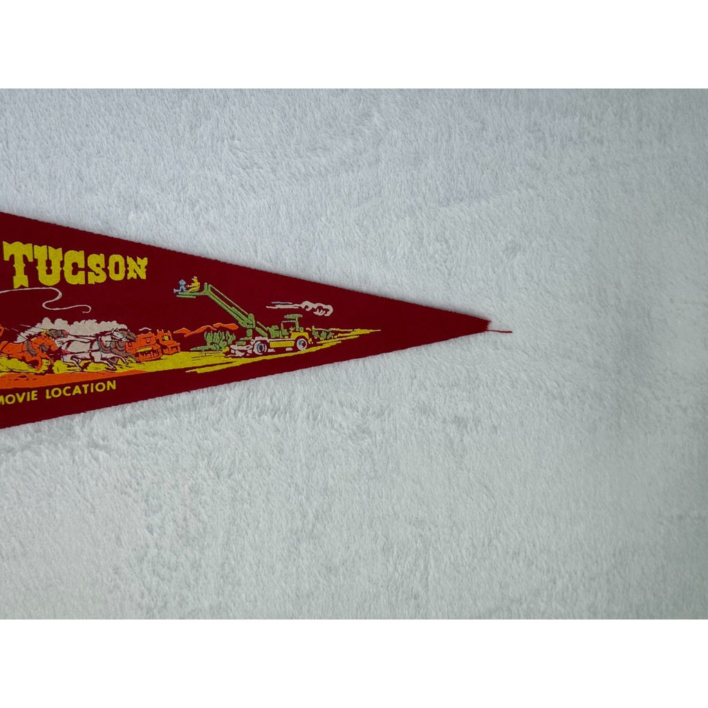 Vintage Old Tucson Famous Movie Location pennant