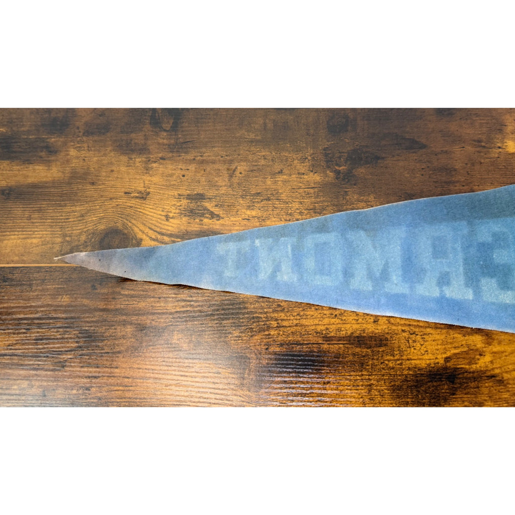 Vintage Vermont Felt Pennant With Covered Bridge Graphic
