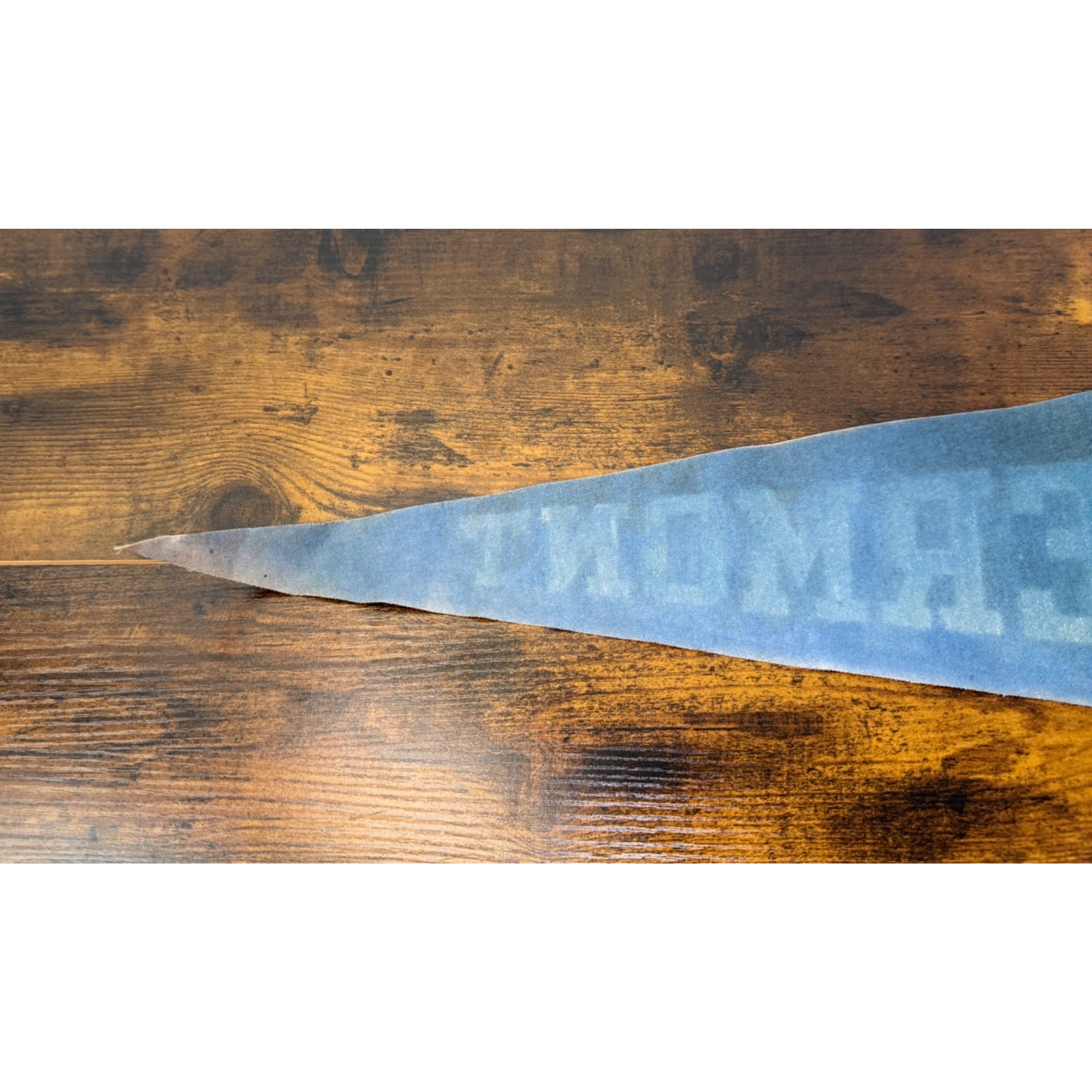 Vintage Vermont Felt Pennant With Covered Bridge Graphic