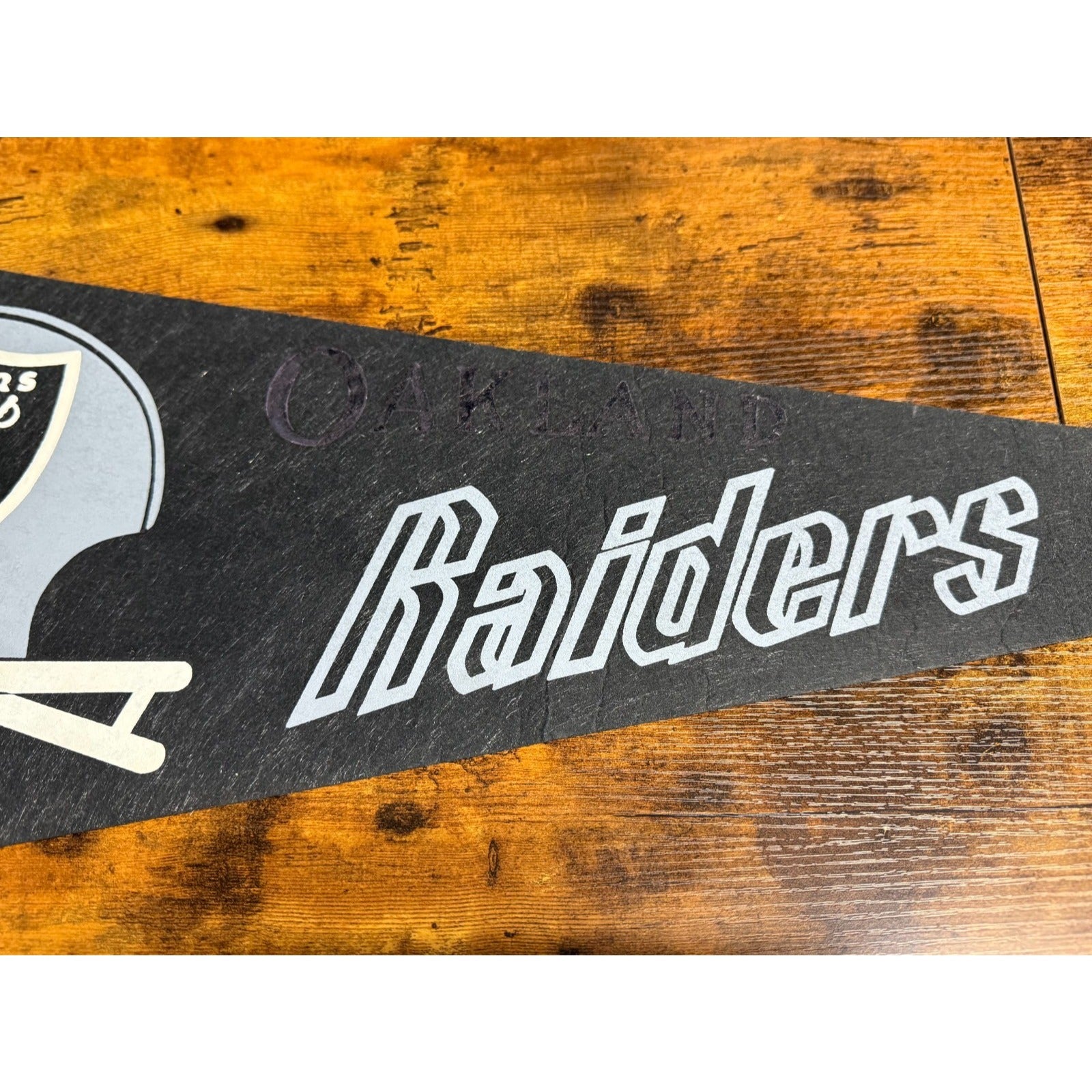 Vintage NFL Oakland Raiders pennant