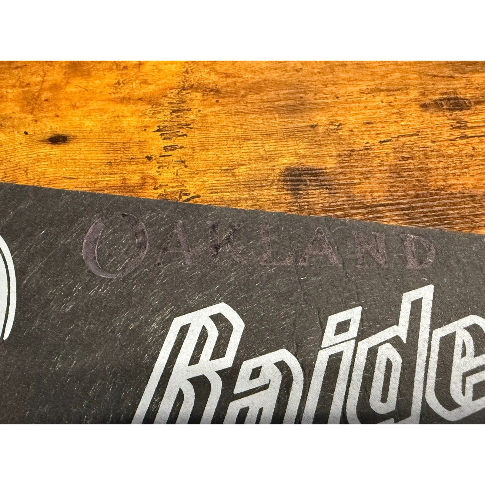 Vintage NFL Oakland Raiders pennant