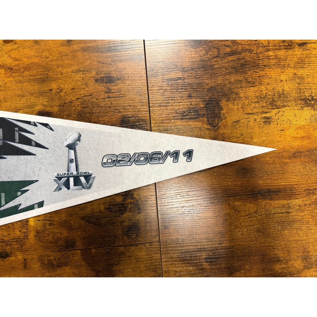 Super Bowl XLV 2011 Steelers vs. Packers pennant