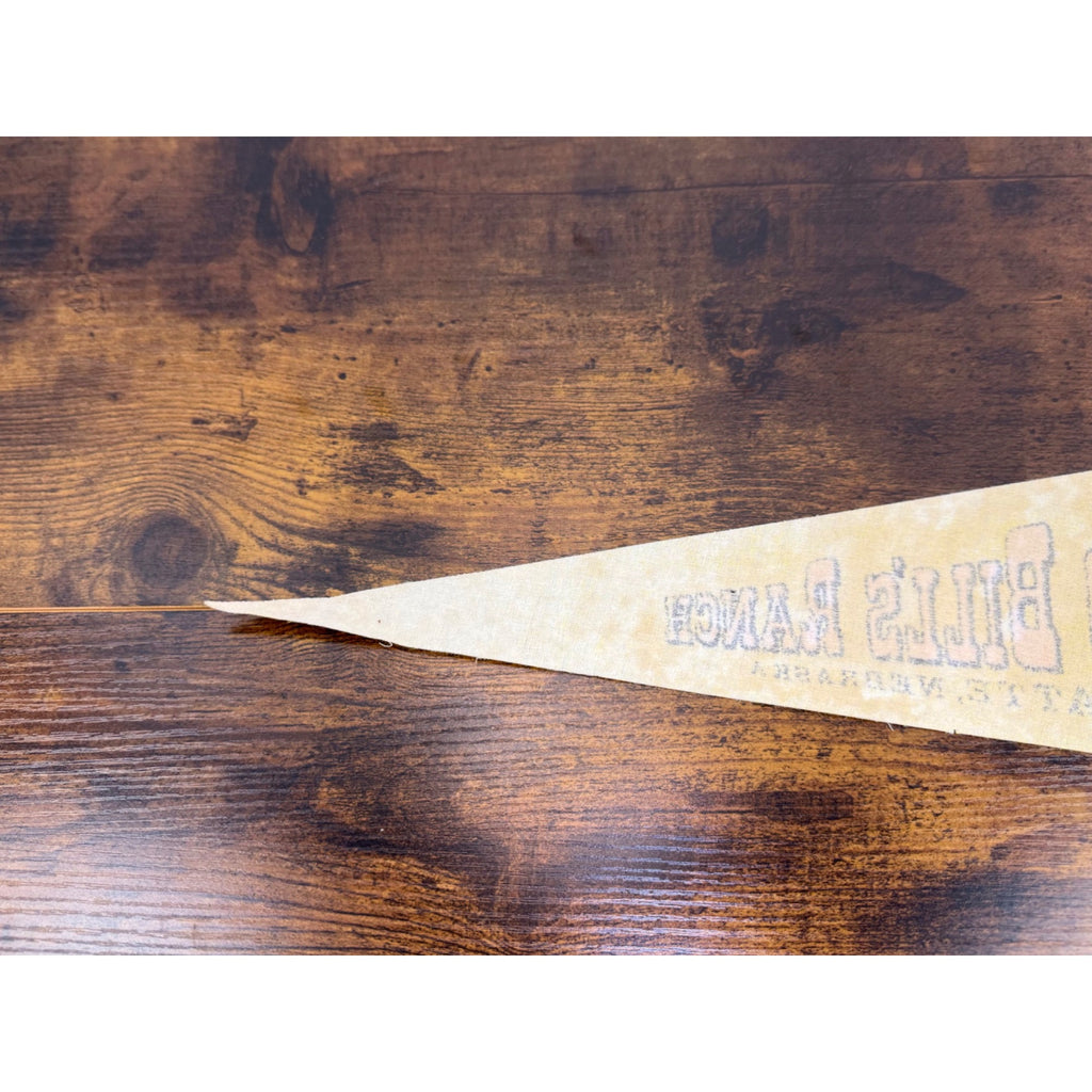 Vintage Buffalo Bills Ranch Pennant North Platte Nebraska Souvenir