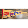 Vintage Detroit Pistons NBA Vintage Felt Pennant aged