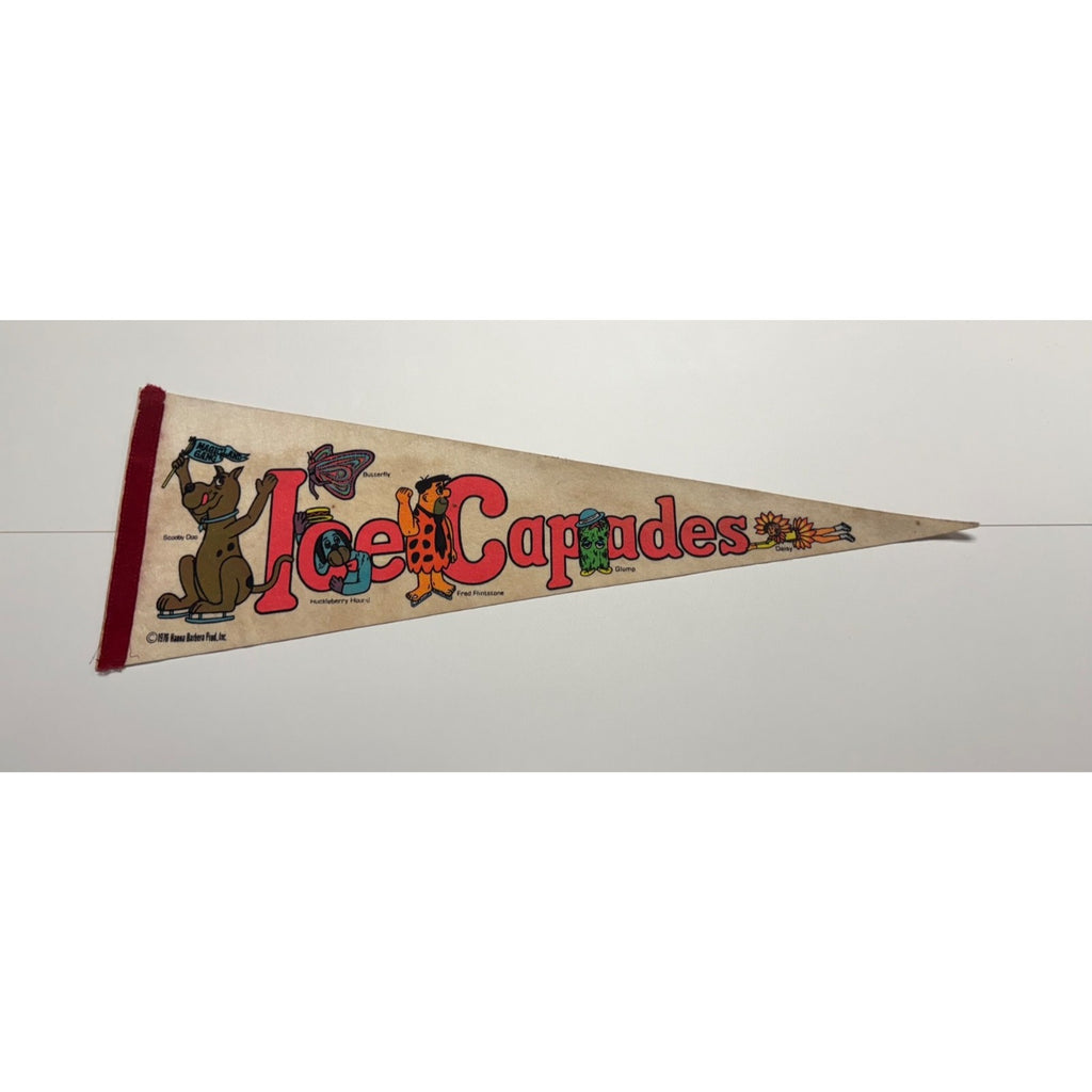 Vintage Ice Capades Souvenir Pennant- 1976 Magic Land Gang Retro Style