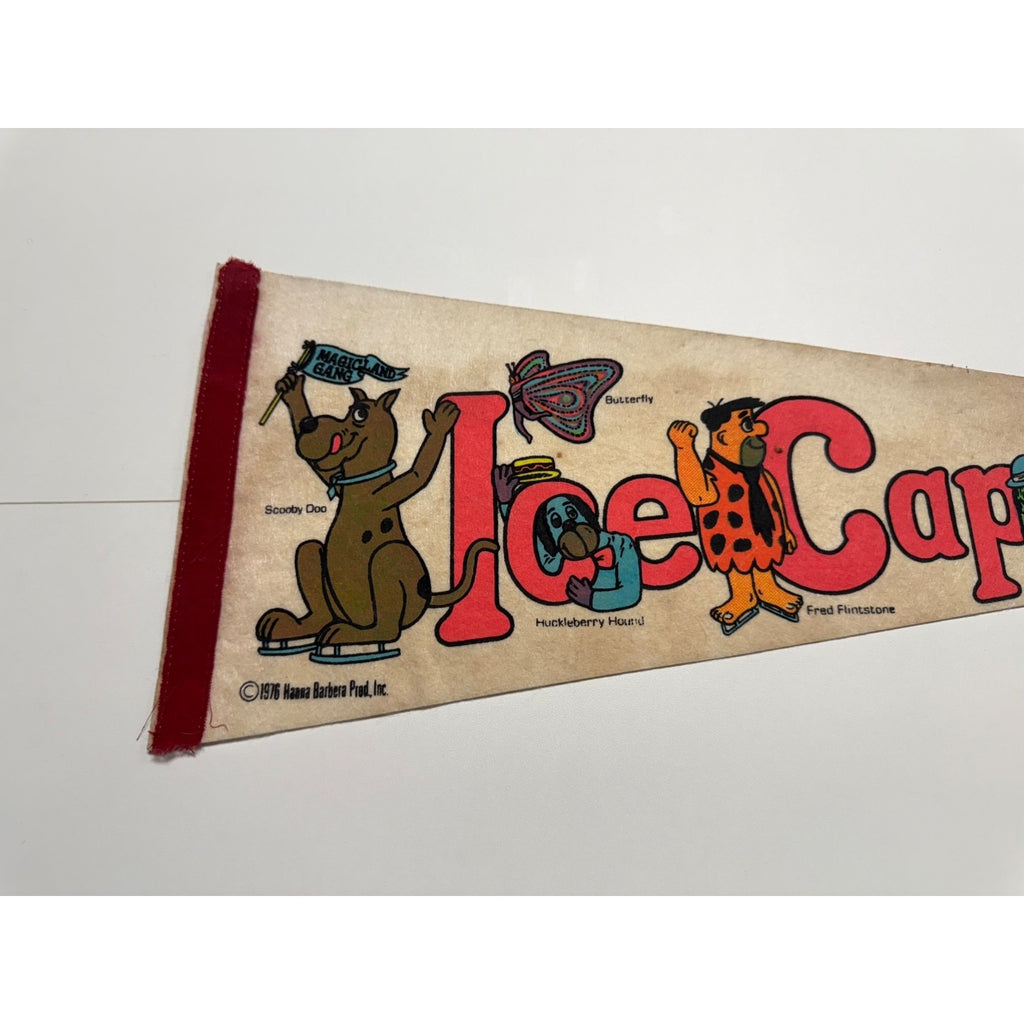 Vintage Ice Capades Souvenir Pennant- 1976 Magic Land Gang Retro Style