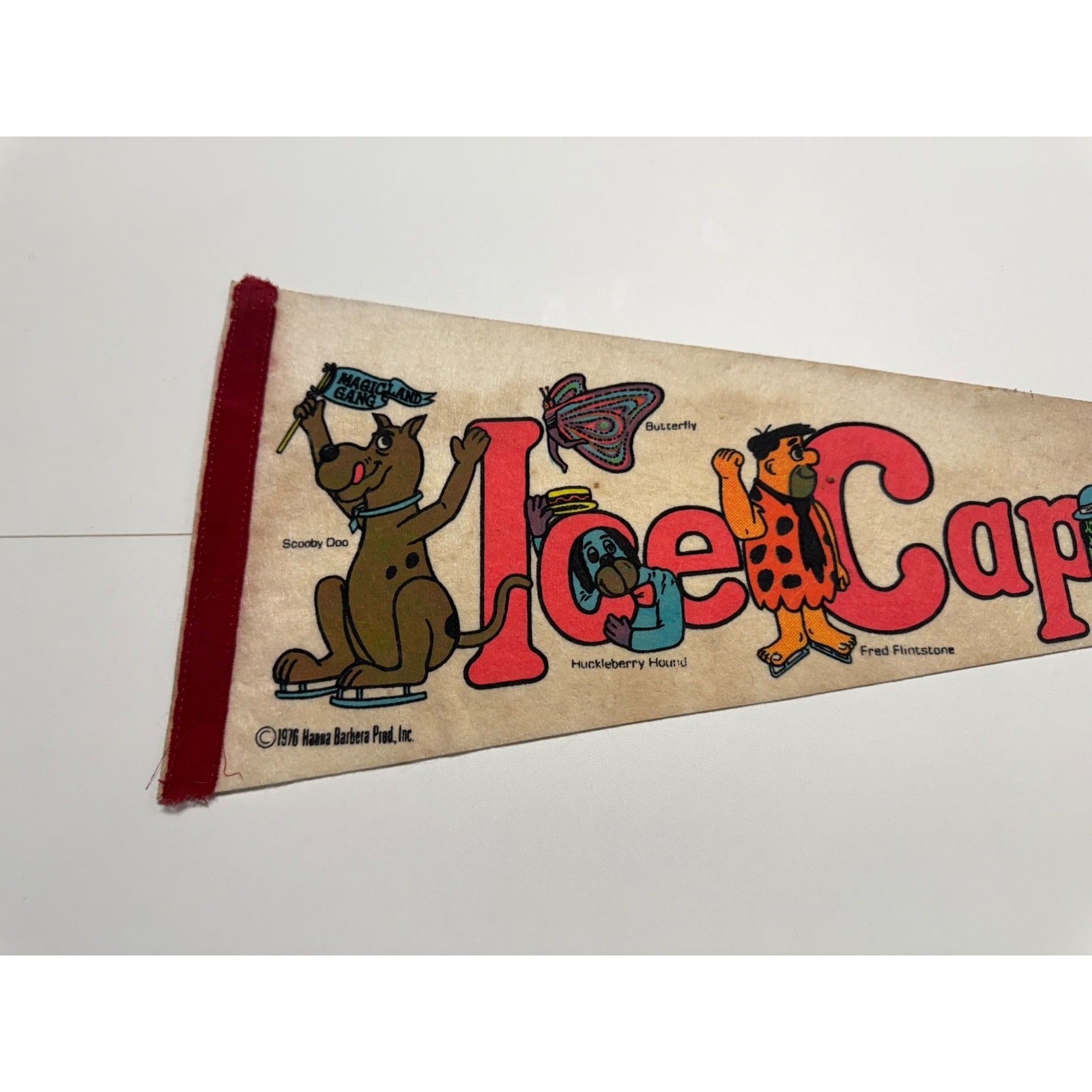 Vintage Ice Capades Souvenir Pennant- 1976 Magic Land Gang Retro Style