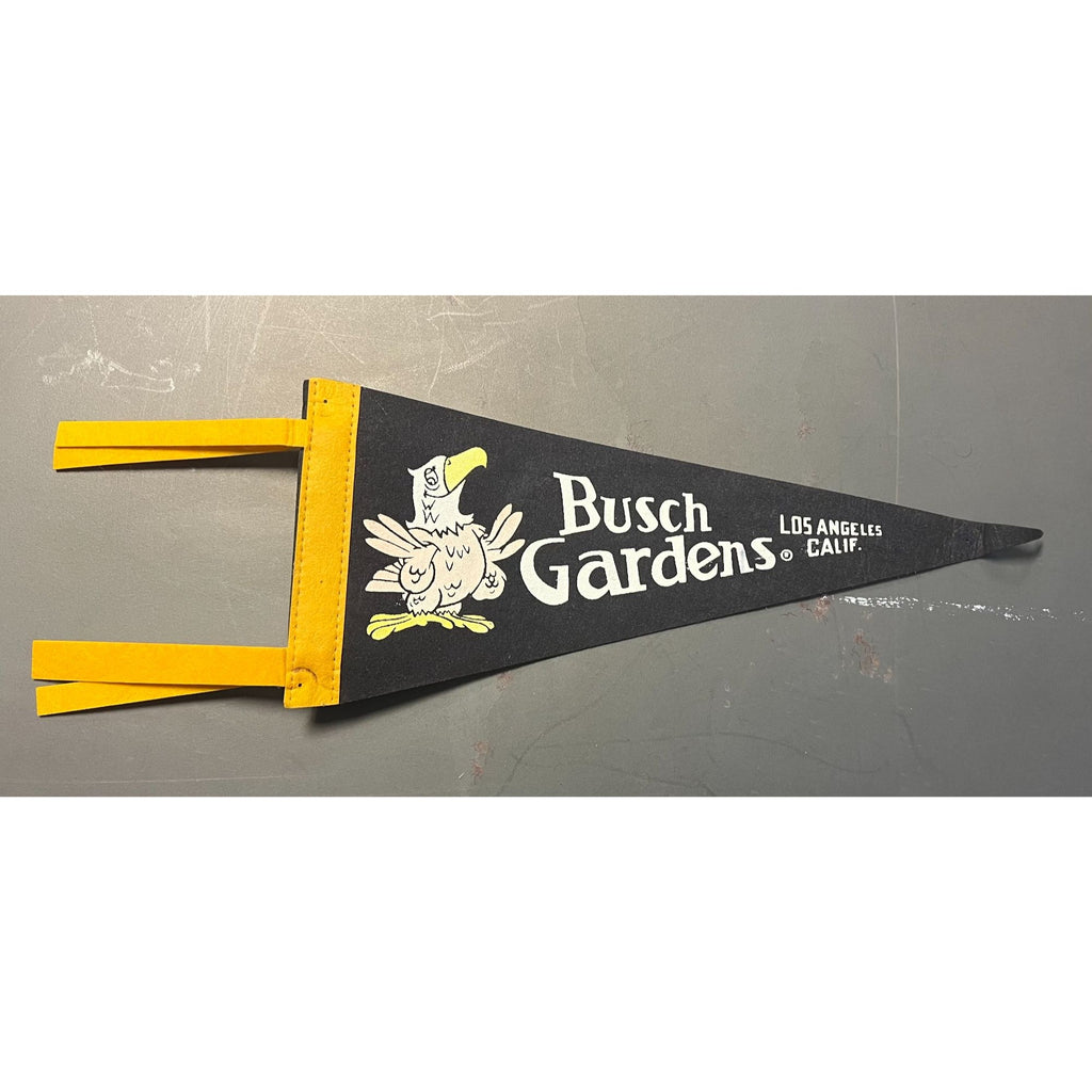 Vintage Busch Gardens Los Angeles, CA pennant