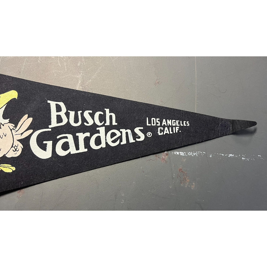 Vintage Busch Gardens Los Angeles, CA pennant