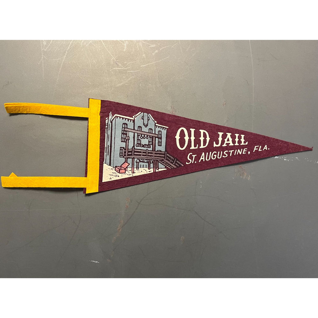 Vintage Old Jail St. Augustine, FL pennant