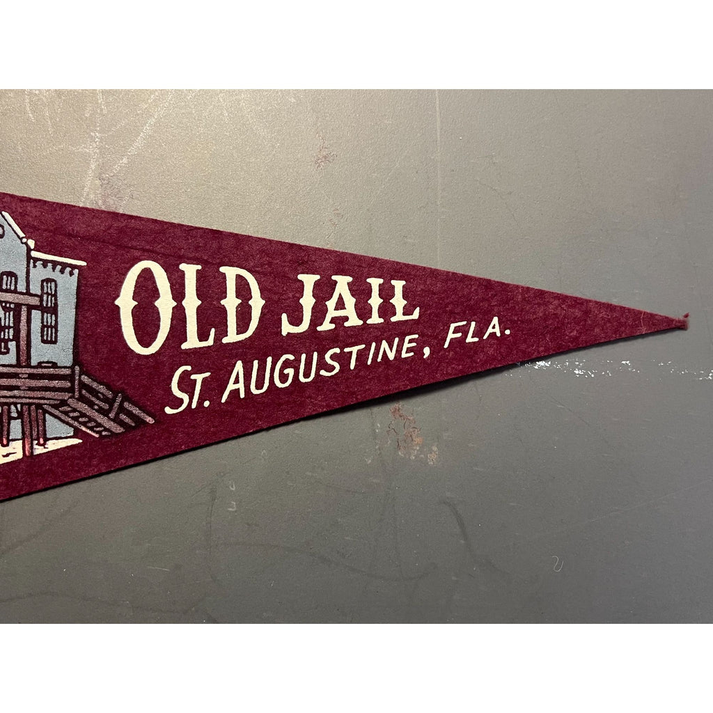 Vintage Old Jail St. Augustine, FL pennant