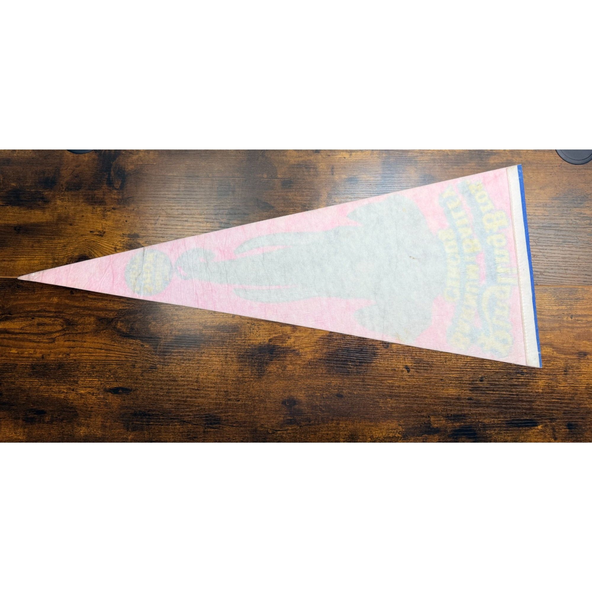 Ringling Bros. Barnum & Bailey Circus Elephant Pennant Vintage Pink & Blue Felt
