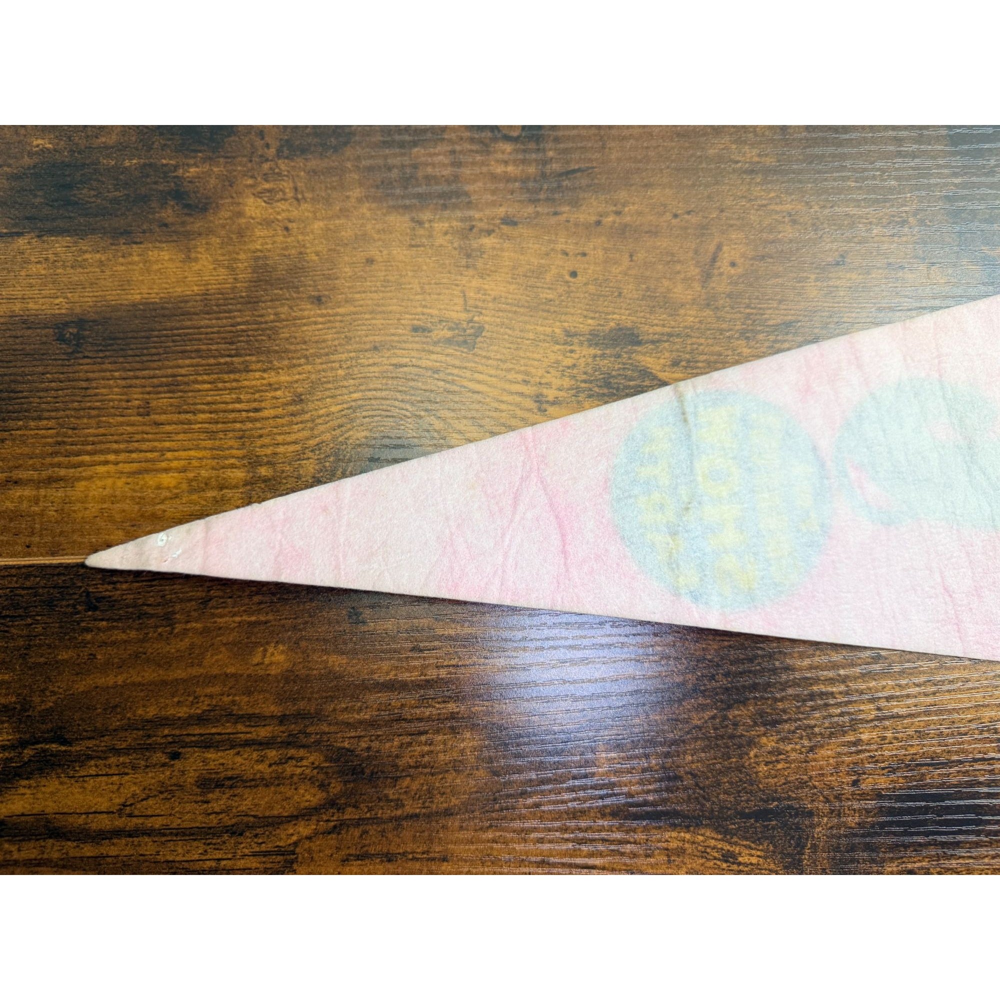 Ringling Bros. Barnum & Bailey Circus Elephant Pennant Vintage Pink & Blue Felt