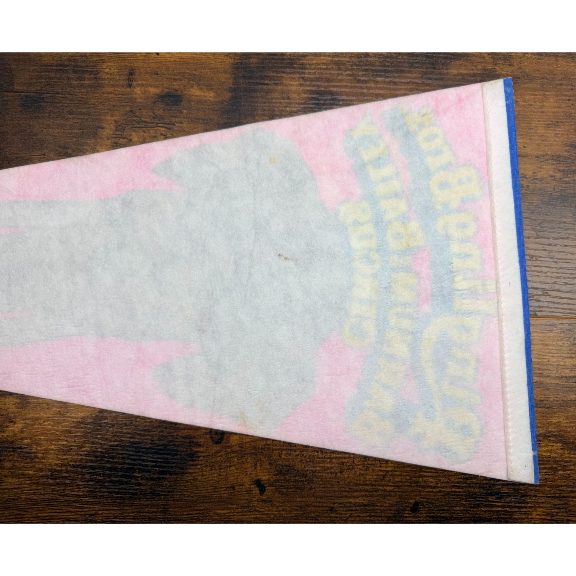 Ringling Bros. Barnum & Bailey Circus Elephant Pennant Vintage Pink & Blue Felt