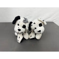 Vintage Commonwealth Dalmatian Puppy Plush Pair With Checkered Bow