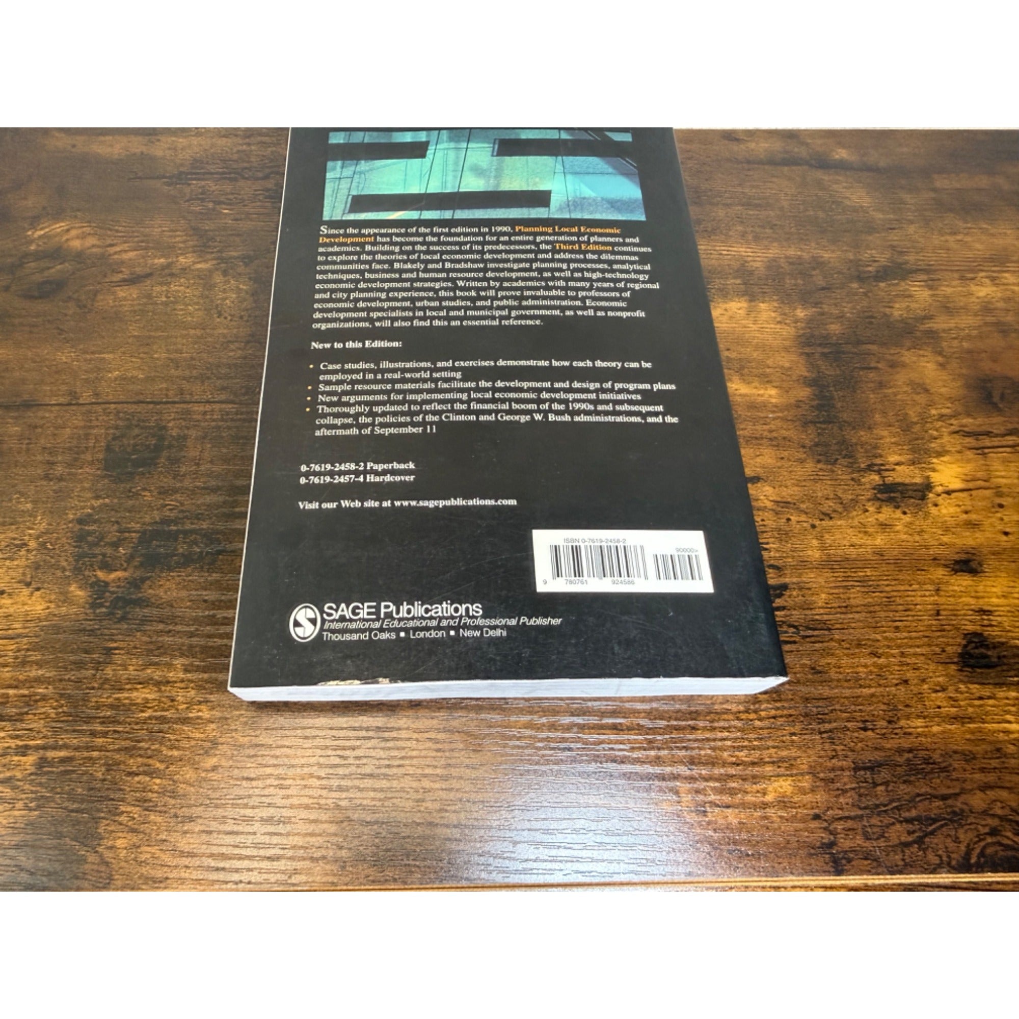 Planning Local Economic Development: Theory And Practice Third Edition