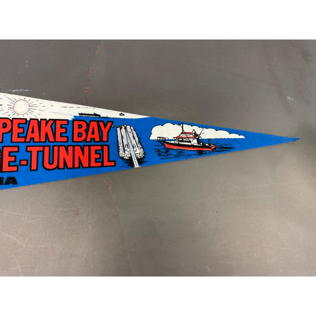 Vintage Chesapeake Bay Bridge-Tunnel, Virginia pennant