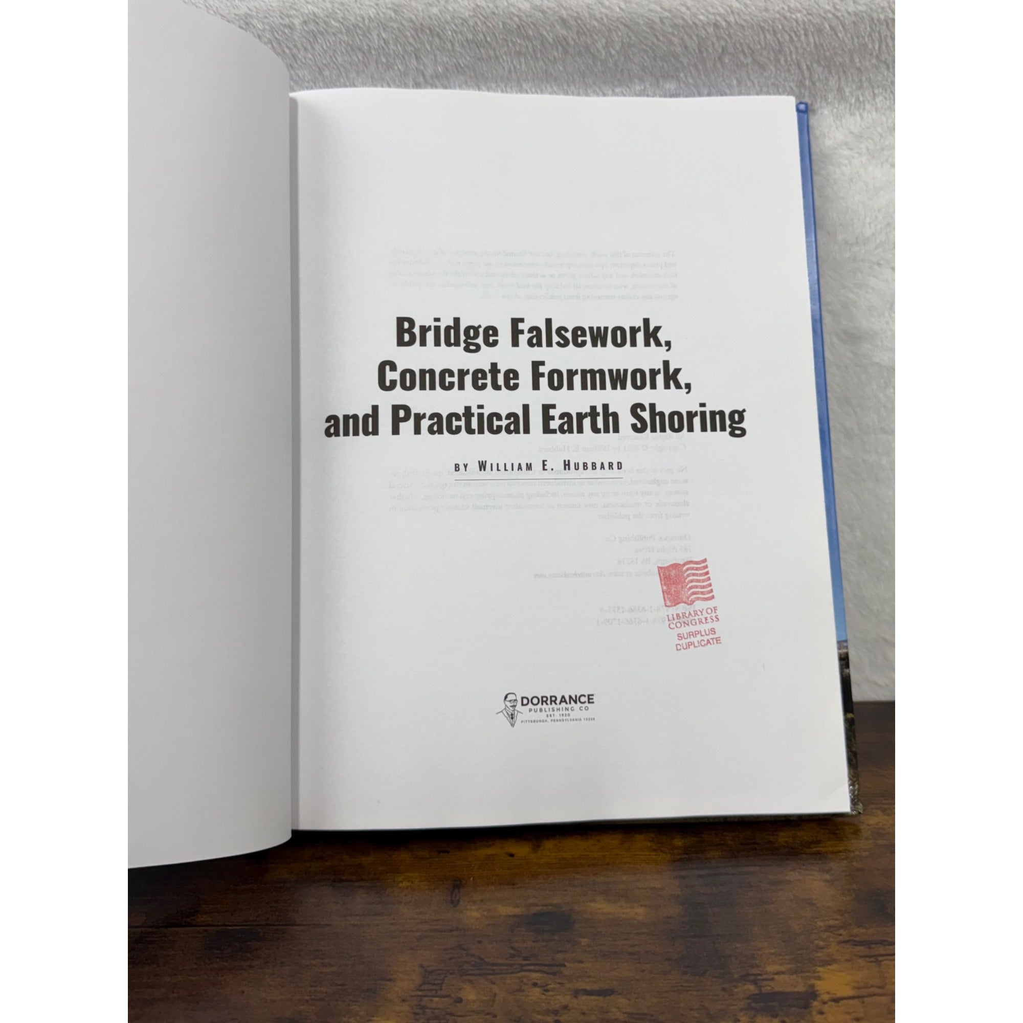 Bridge Falsework Concrete Formwork And Practical Earth Shoring Hardcover