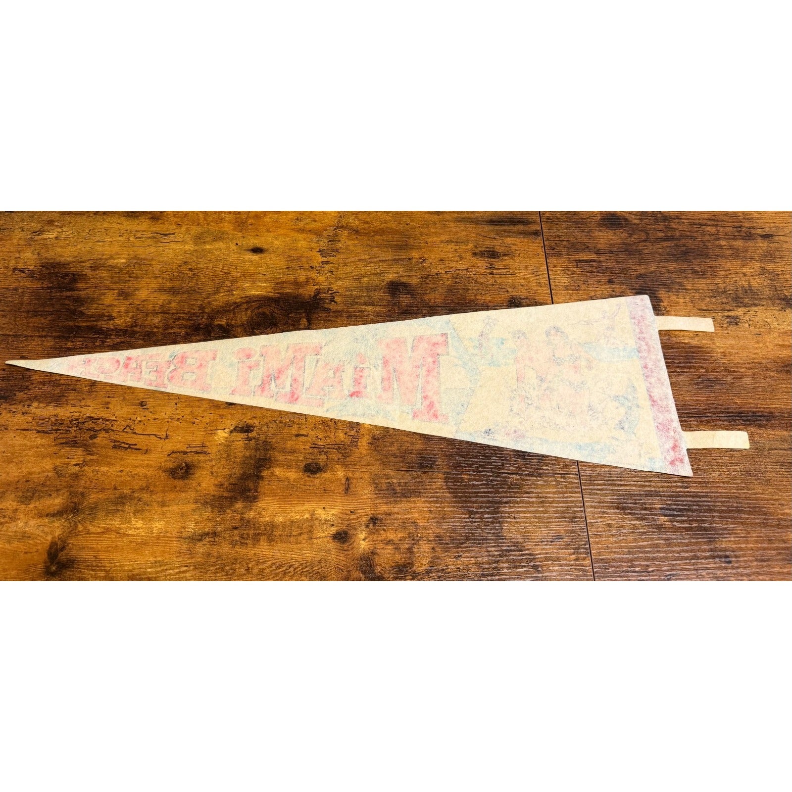 Vintage 1974 Miami Beach pennant