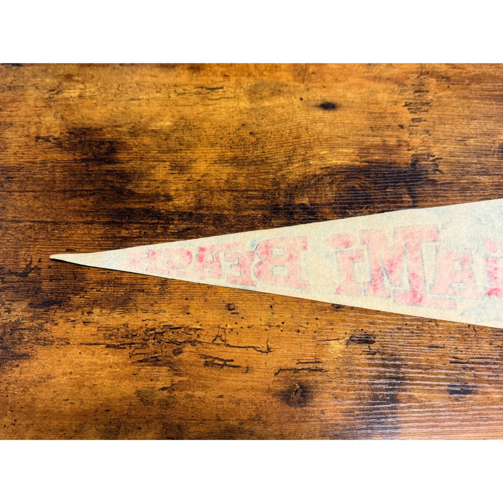 Vintage 1974 Miami Beach pennant