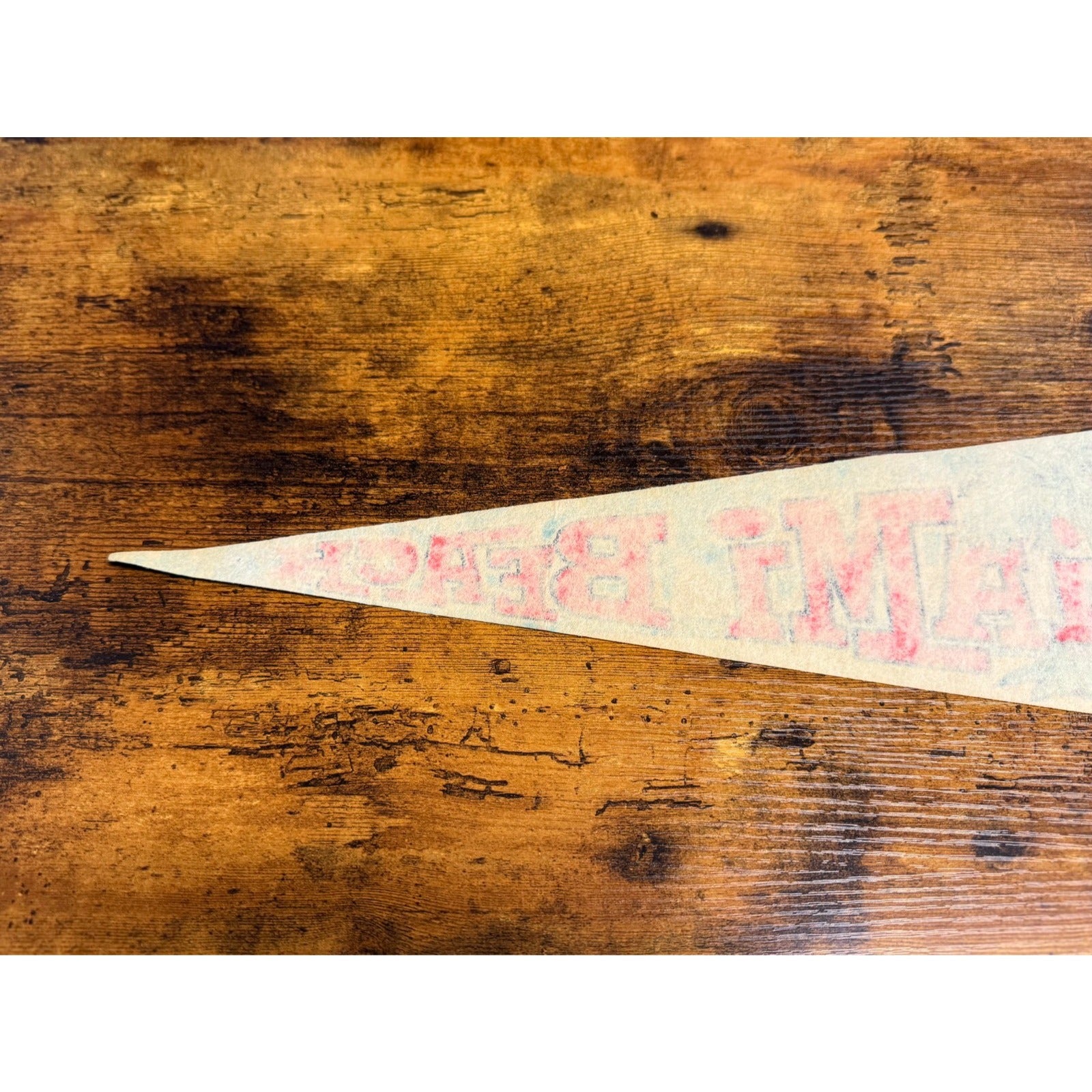 Vintage 1974 Miami Beach pennant