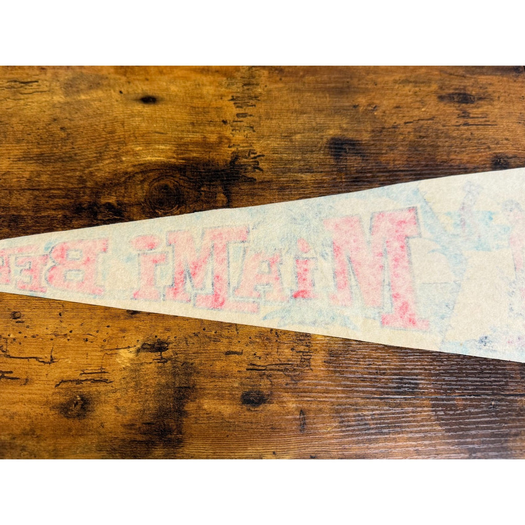 Vintage 1974 Miami Beach pennant