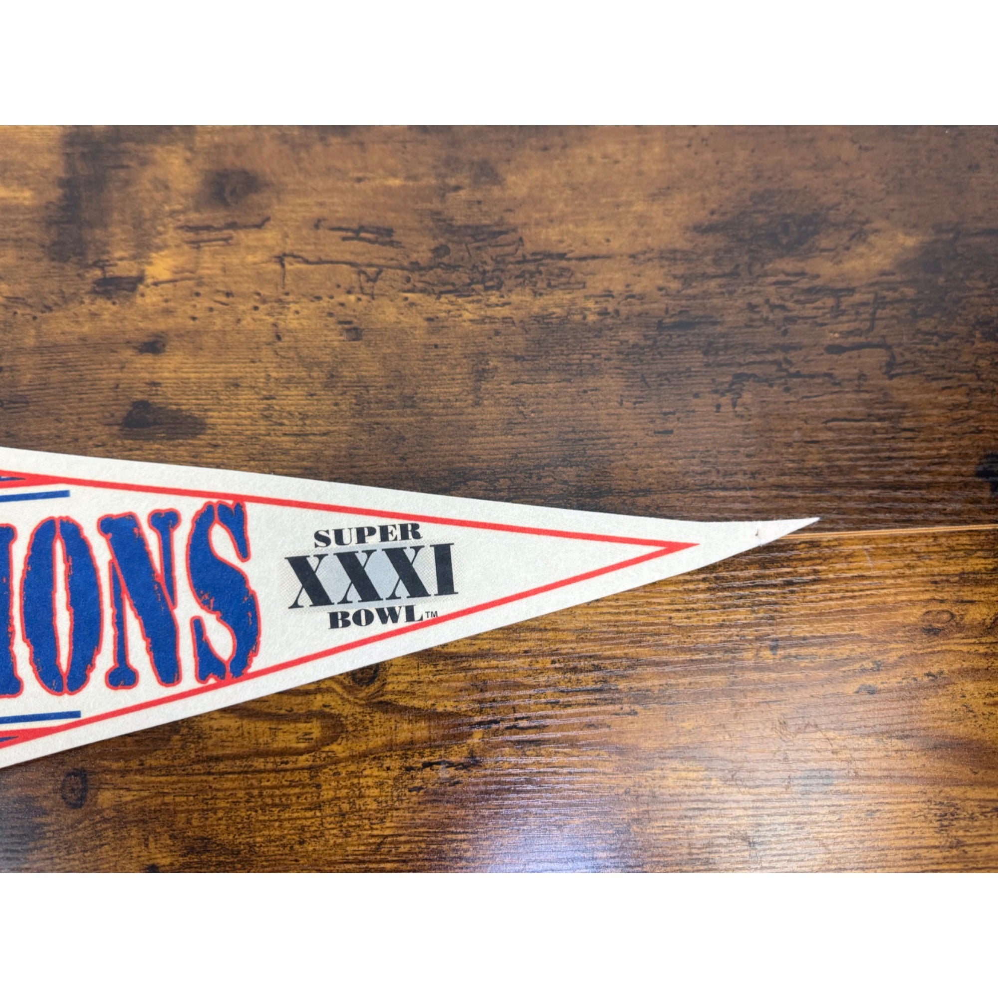1996 New England Patriots AFC Champions Super Bowl XXXI WinCraft Felt Pennant