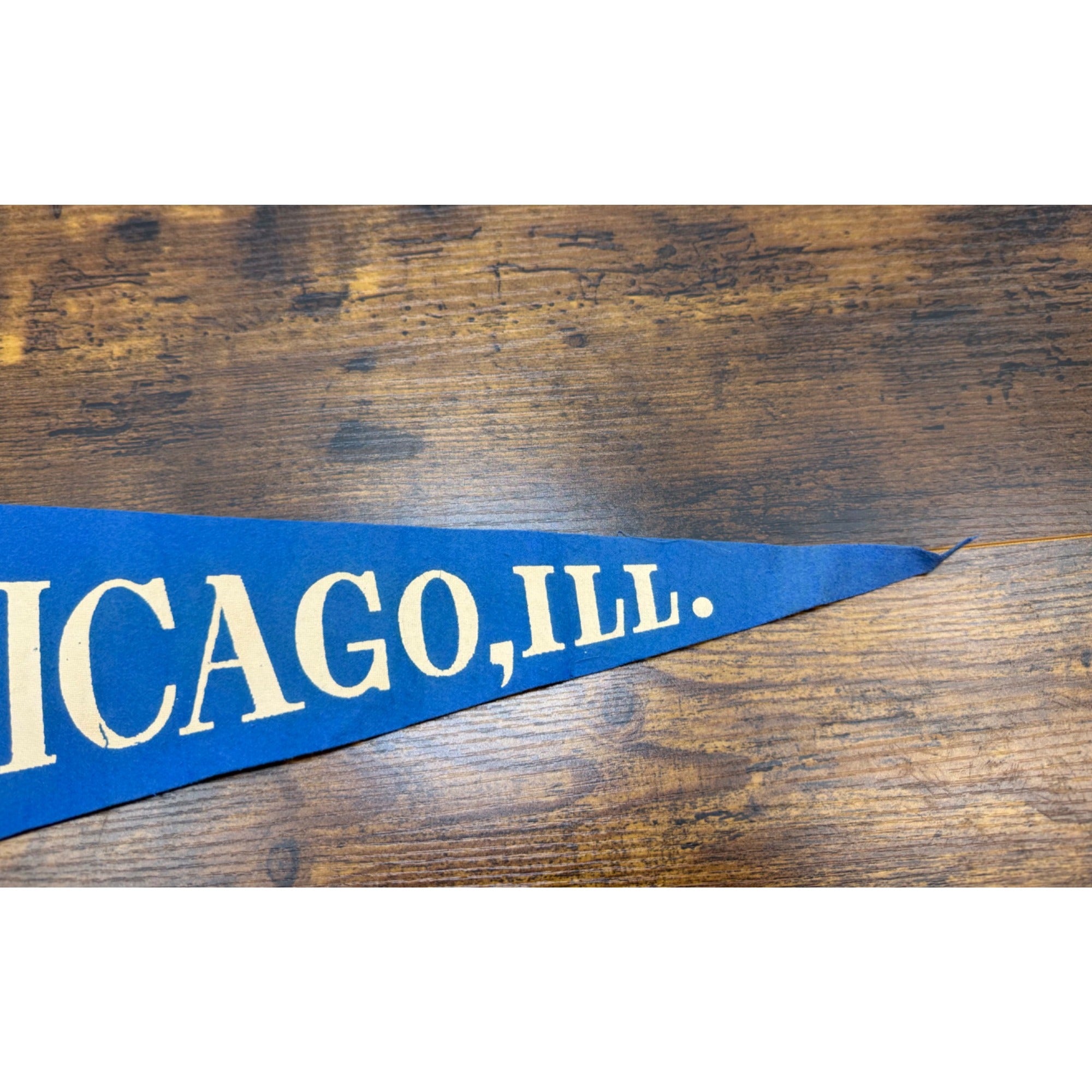 Vintage Chicago Illinois Felt Pennant With The Old Water Tower Design - 26 inches