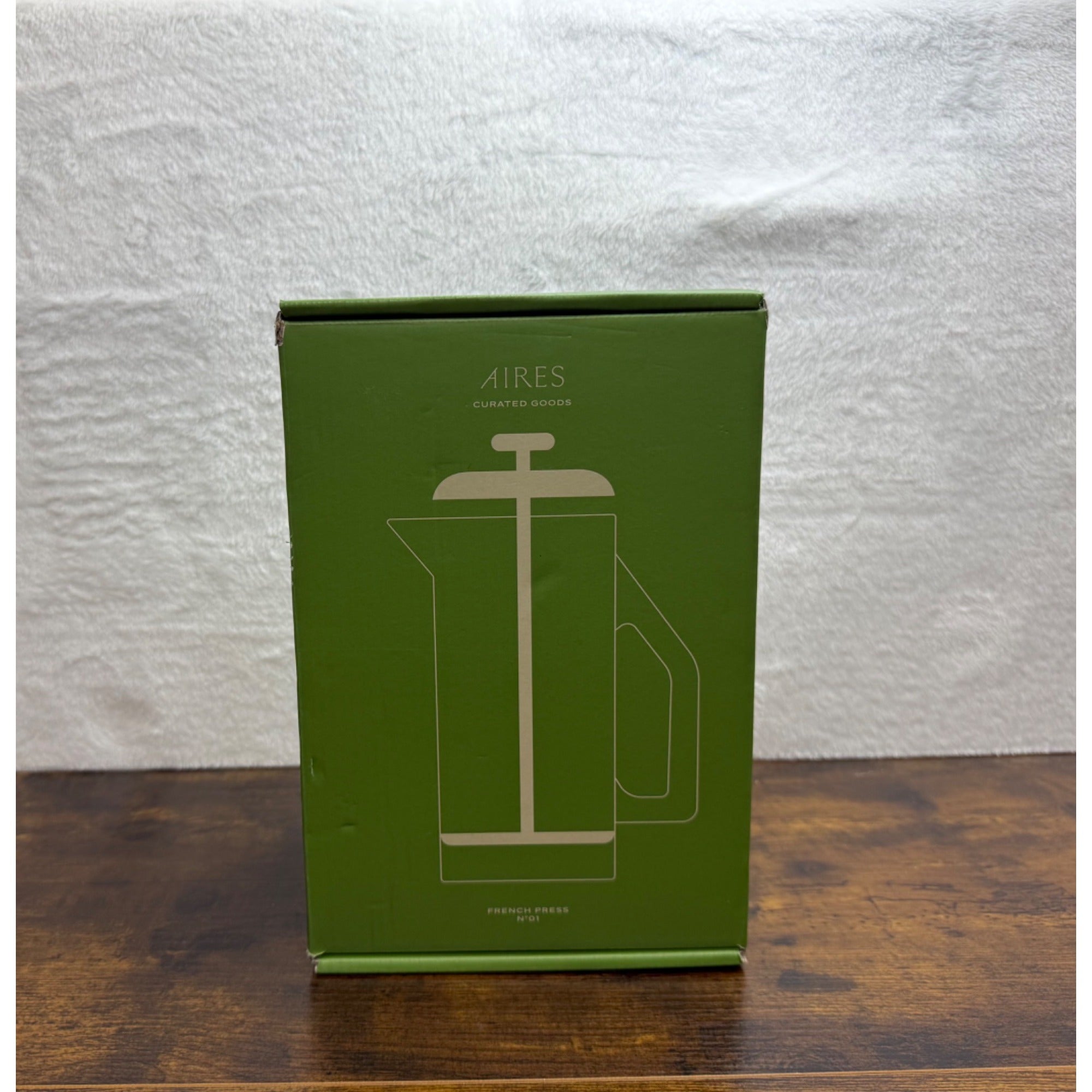 New 34oz Aires French Press Coffee Maker High-Quality Ceramic & Stainless Steel