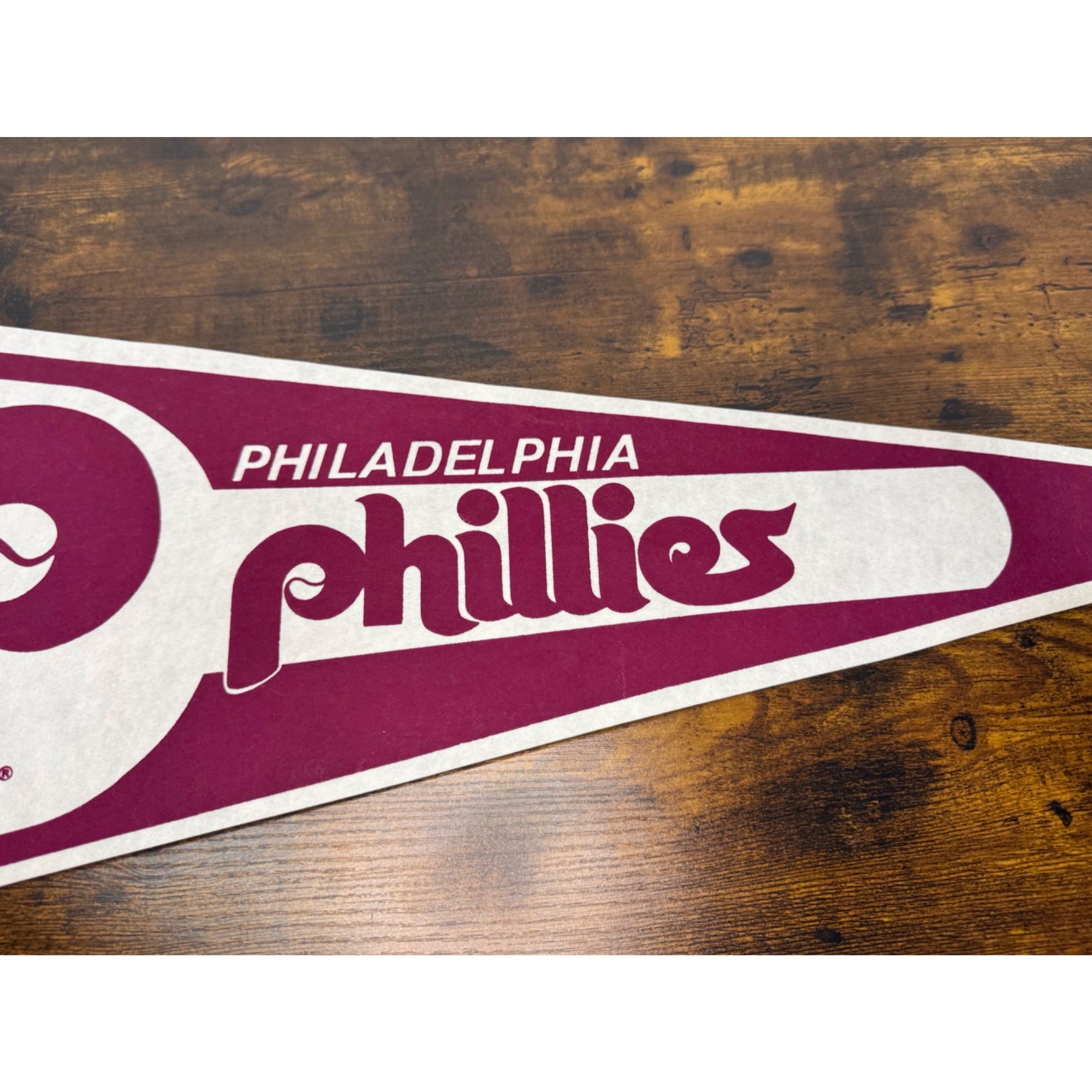 Philadelphia Phillies Vintage MLB Felt Pennant Sports Memorabilia 30 inches