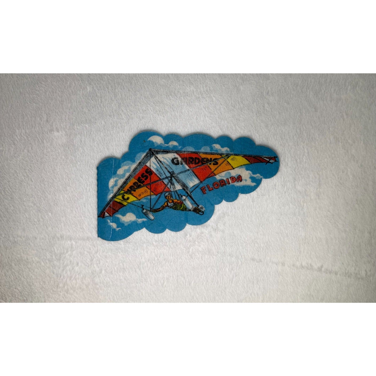 Vintage Cypress Gardens, Florida Hang Glider pennant
