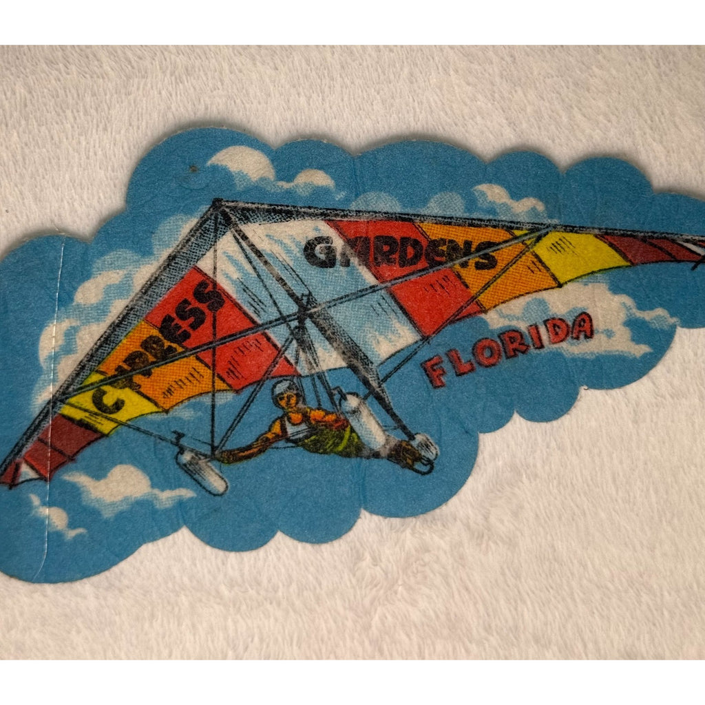 Vintage Cypress Gardens, Florida Hang Glider pennant