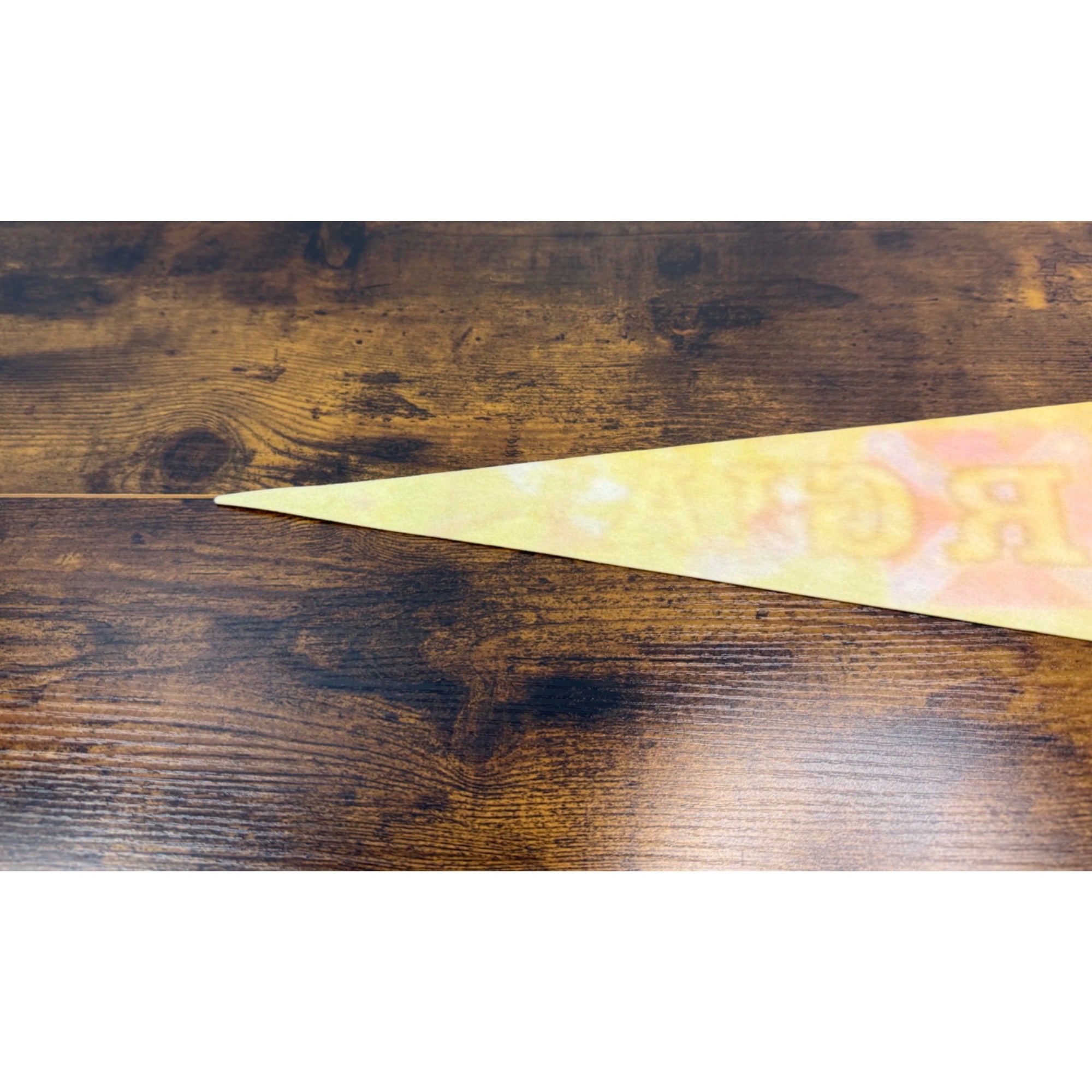 Vintage Georgia Souvenir Pennant With Peach State Graphics & State Seal 1977