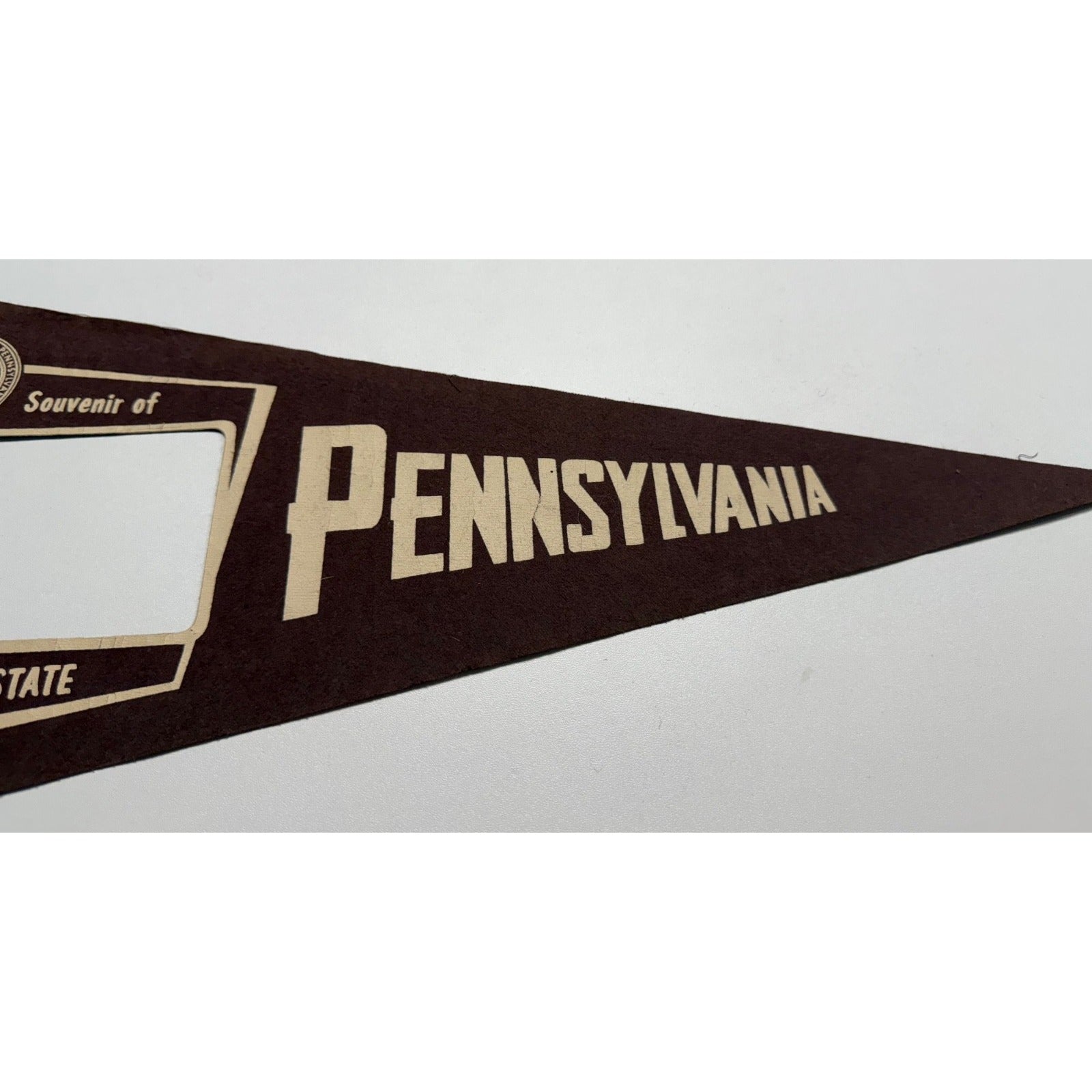 Vintage Pennsylvania "The Quaker State" pennant